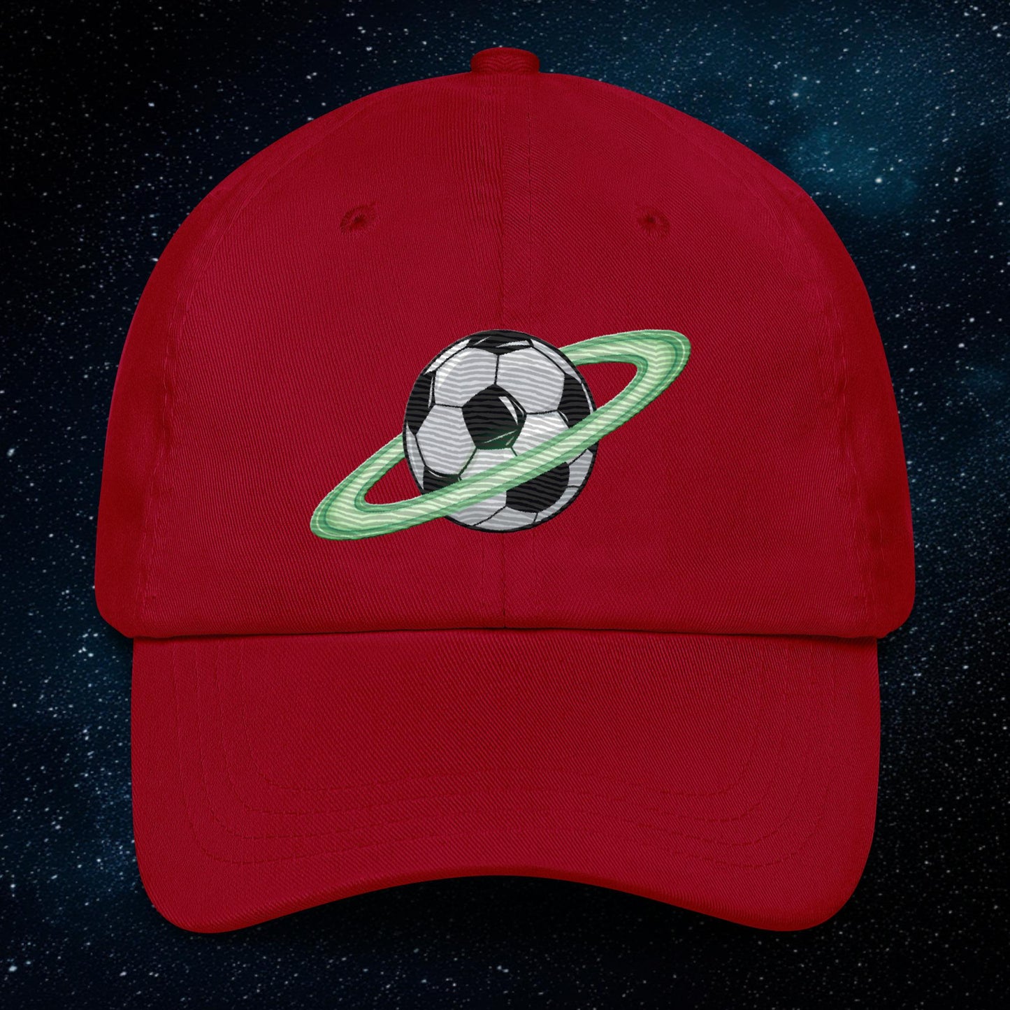 Soccer Planet Football World Dad hat Cranberry Hats Football Next Cult Brand