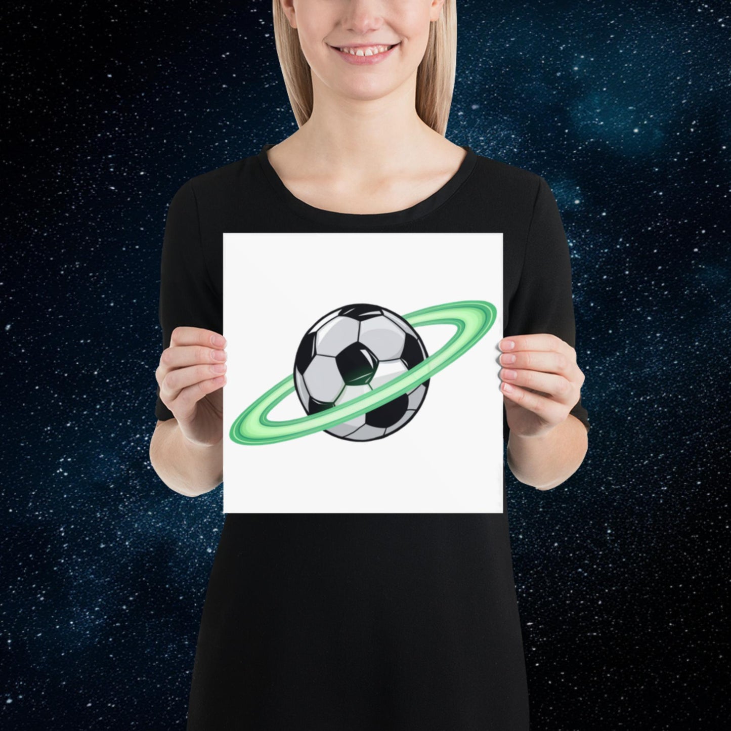 Soccer Planet Football World Poster 10″×10″ Posters Football Next Cult Brand