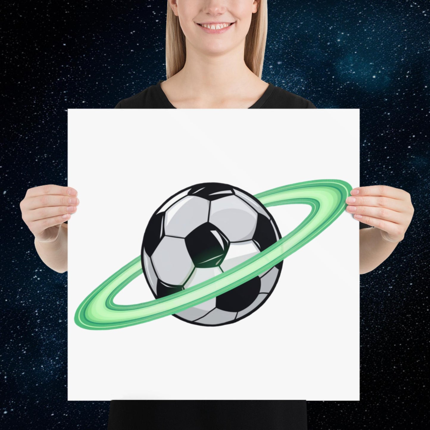 Soccer Planet Football World Poster 18″×18″ Posters Football Next Cult Brand