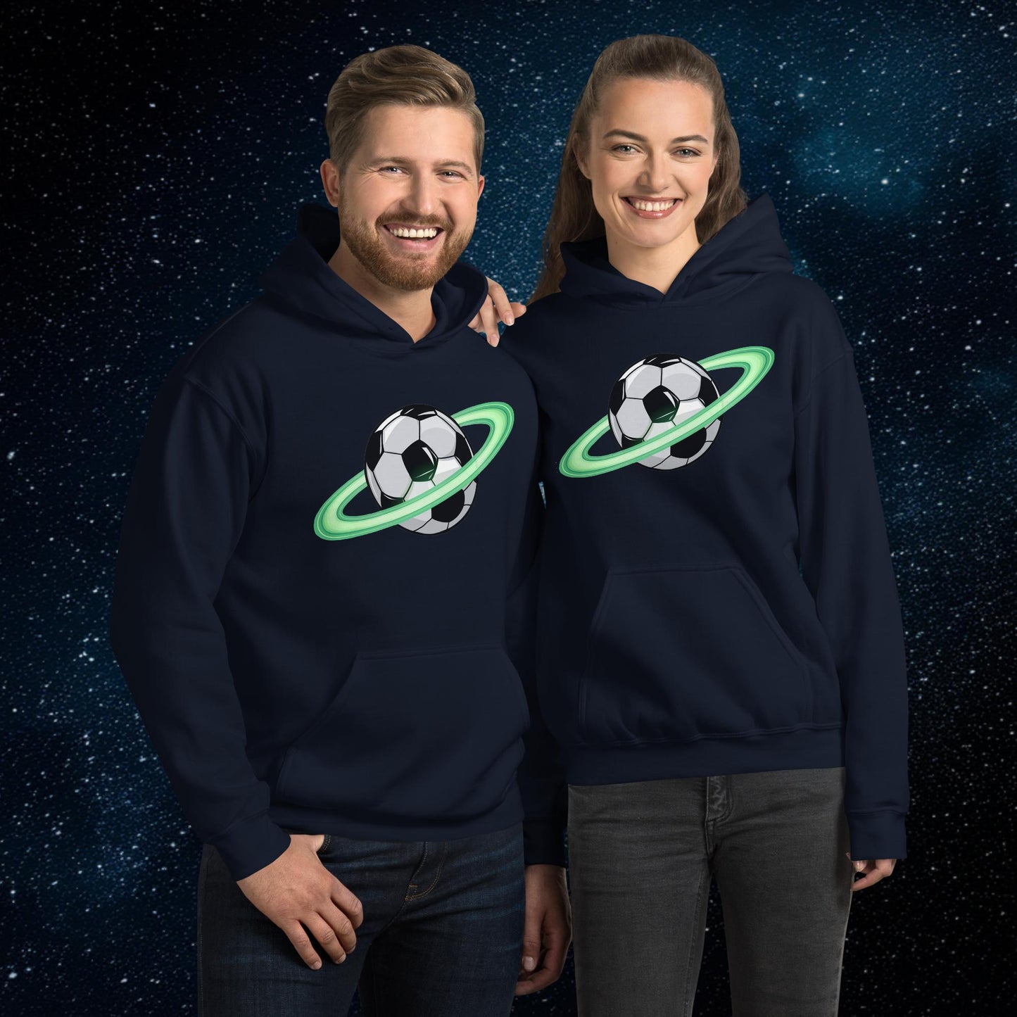 Soccer Planet Football World Unisex Hoodie Navy Hoodies Football Next Cult Brand