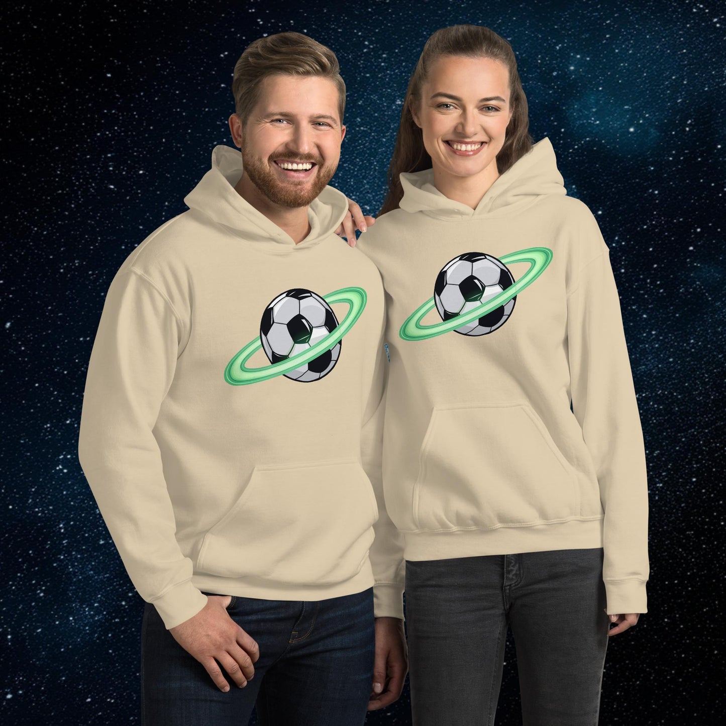 Soccer Planet Football World Unisex Hoodie Sand Hoodies Football Next Cult Brand