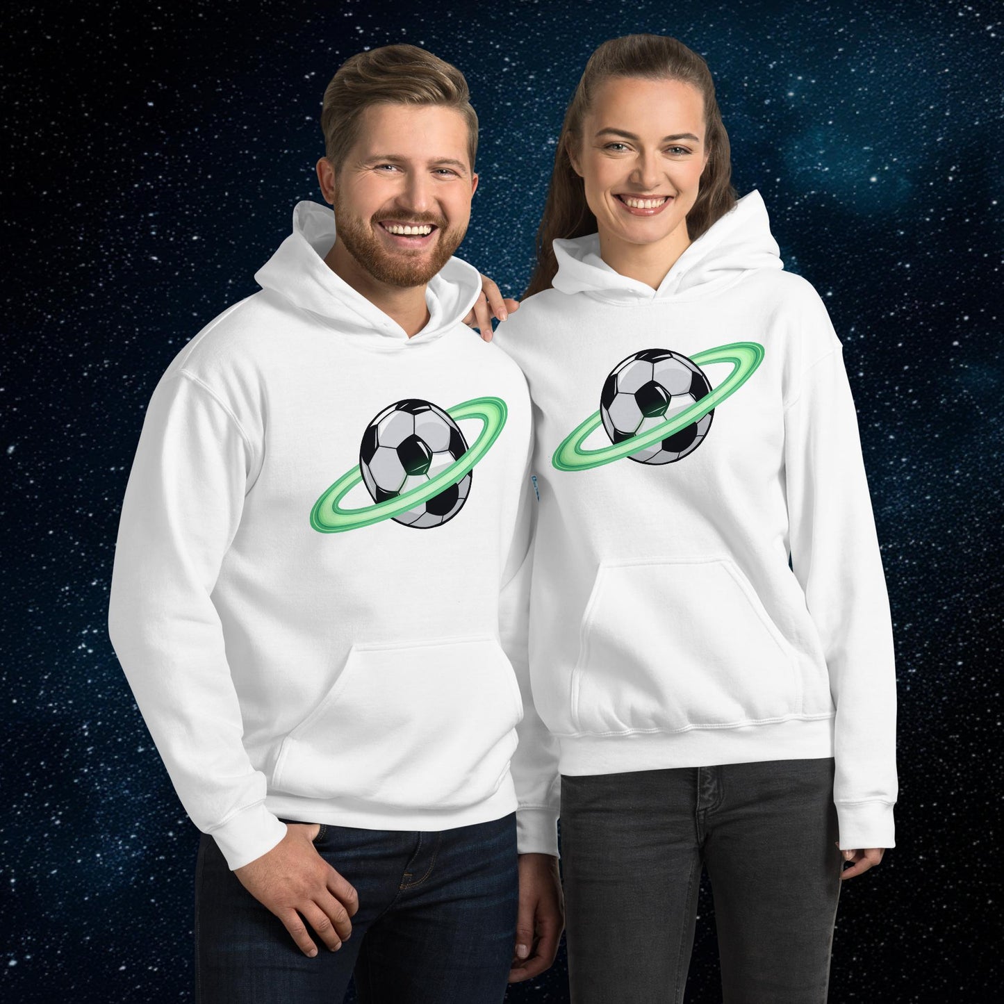 Soccer Planet Football World Unisex Hoodie White Hoodies Football Next Cult Brand