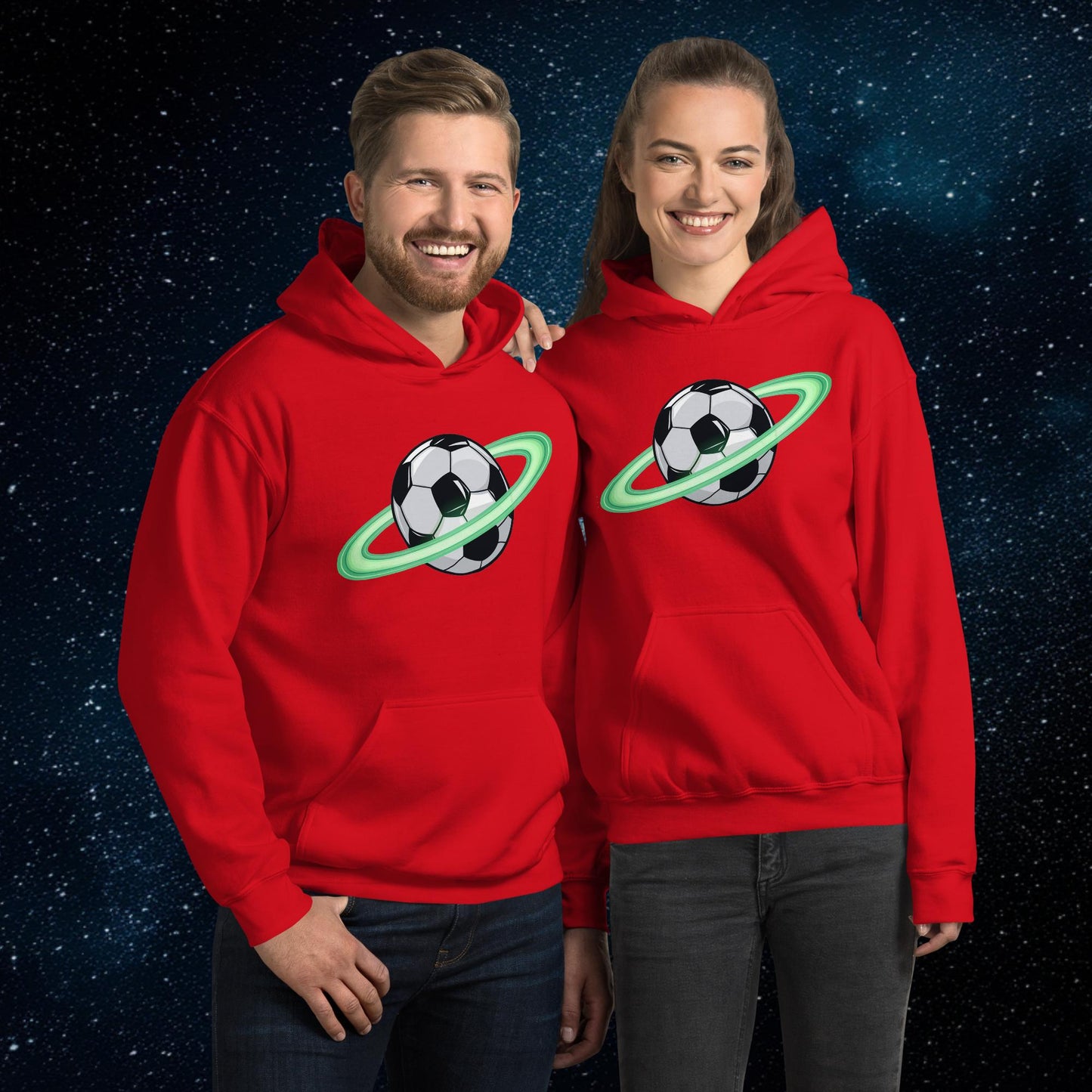 Soccer Planet Football World Unisex Hoodie Red Hoodies Football Next Cult Brand
