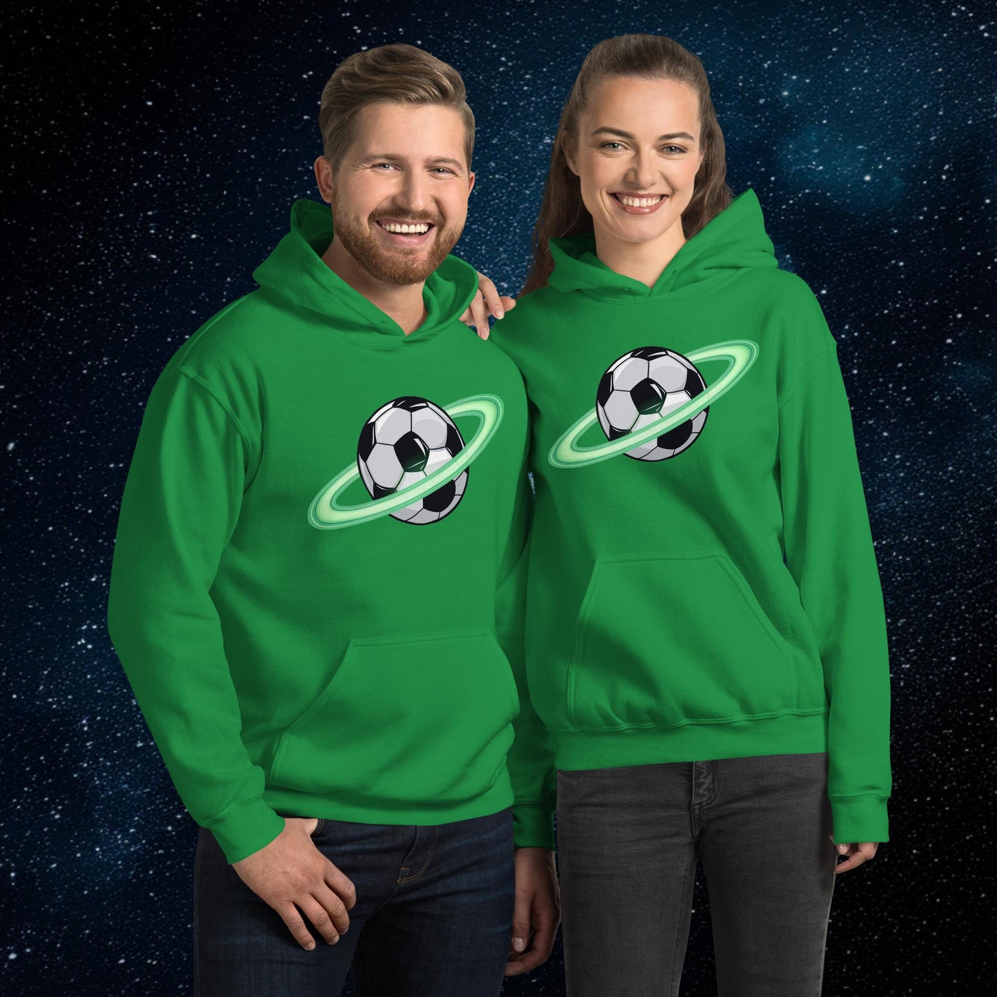 Soccer Planet Football World Unisex Hoodie Irish Green Hoodies Football Next Cult Brand