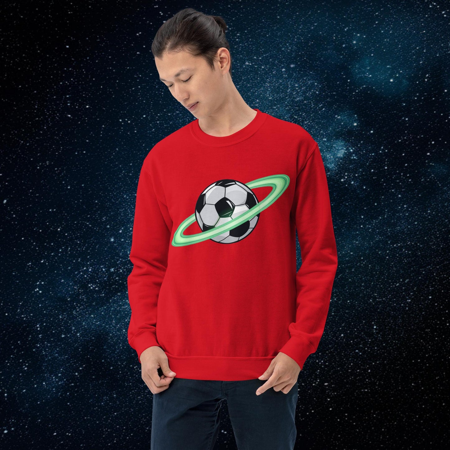 Soccer Planet Football World Unisex Sweatshirt Red Sweatshirts Football Next Cult Brand