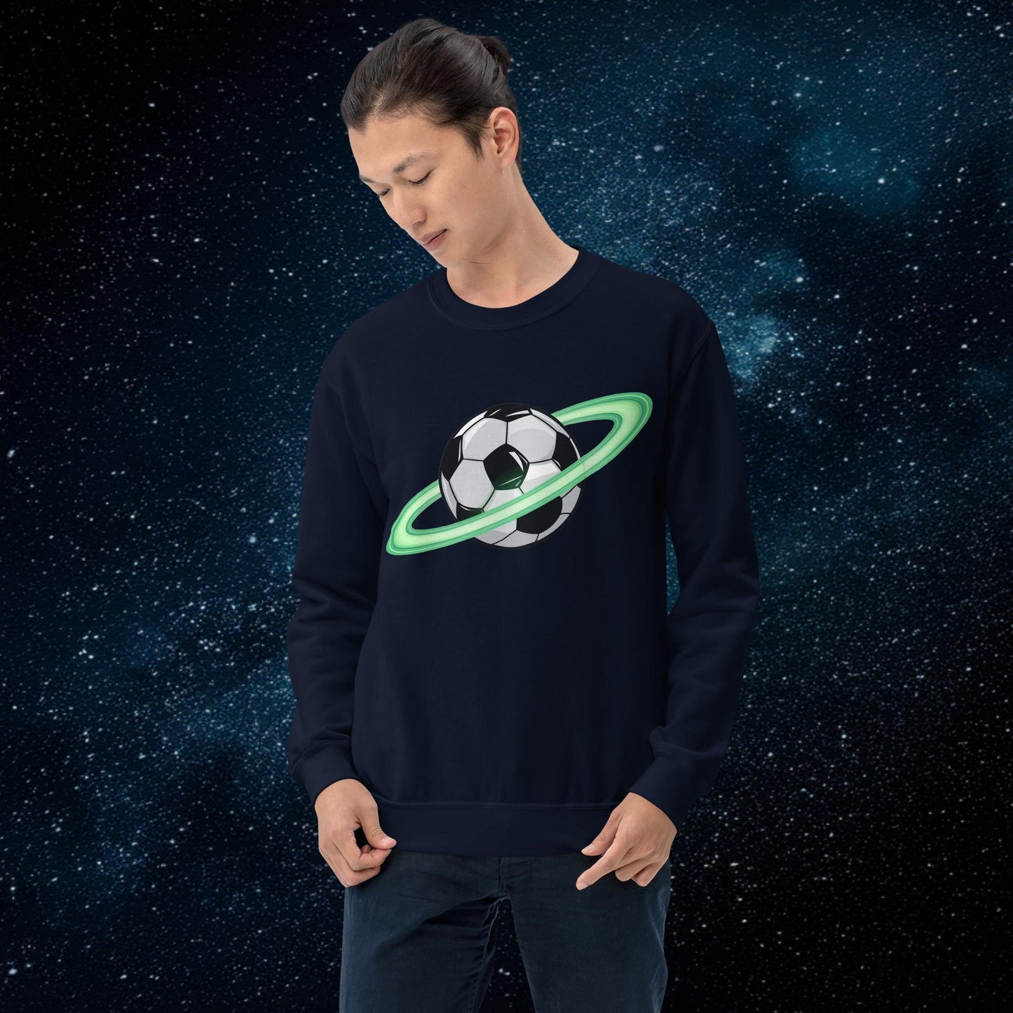 Soccer Planet Football World Unisex Sweatshirt Navy Sweatshirts Football Next Cult Brand