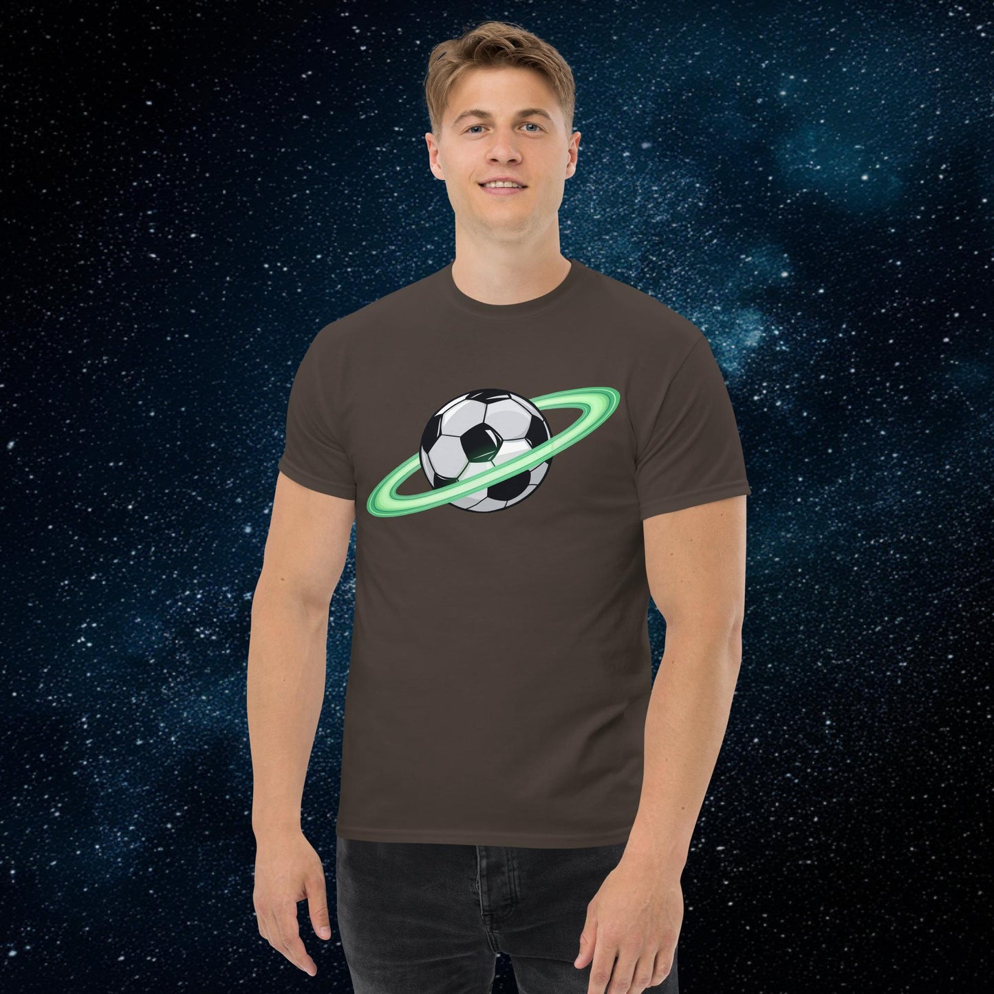 Soccer Planet Football World Unisex tee Dark Chocolate T-shirts Football Next Cult Brand