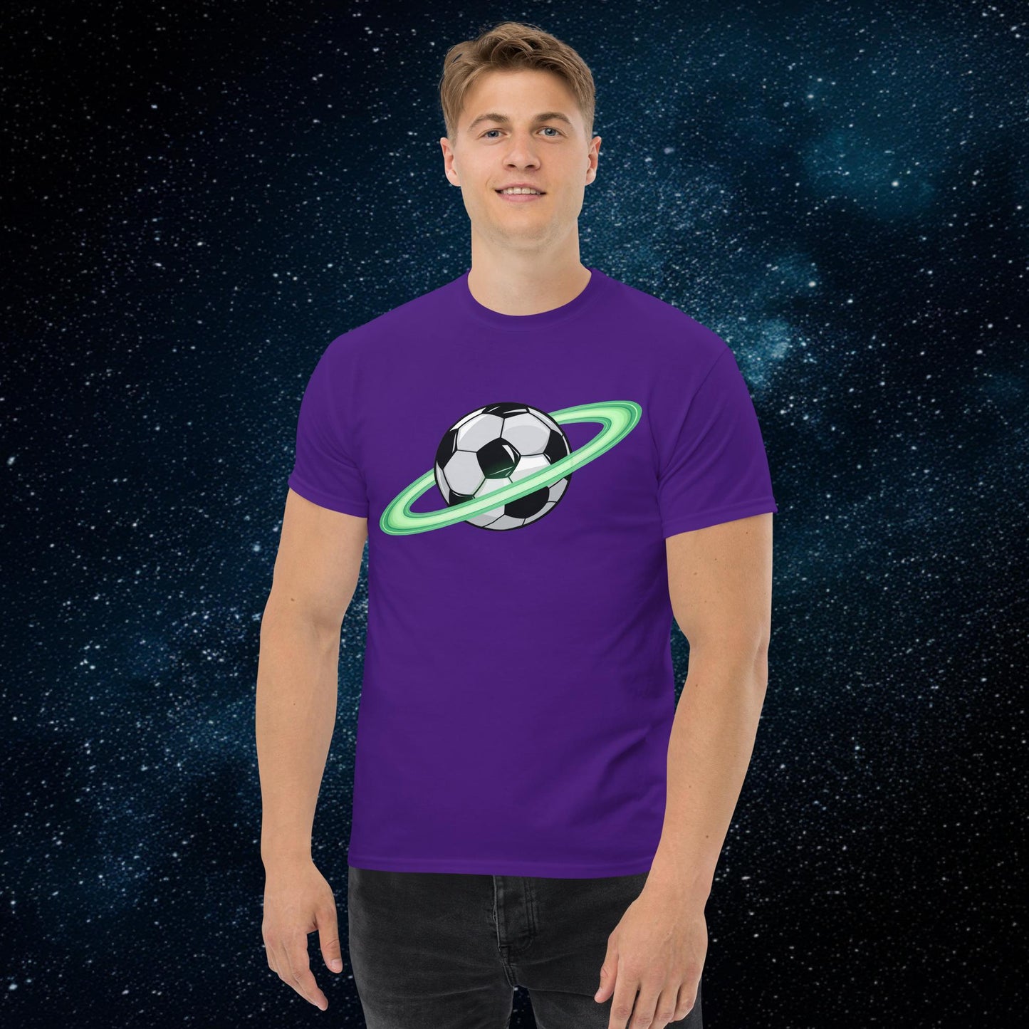 Soccer Planet Football World Unisex tee Purple T-shirts Football Next Cult Brand