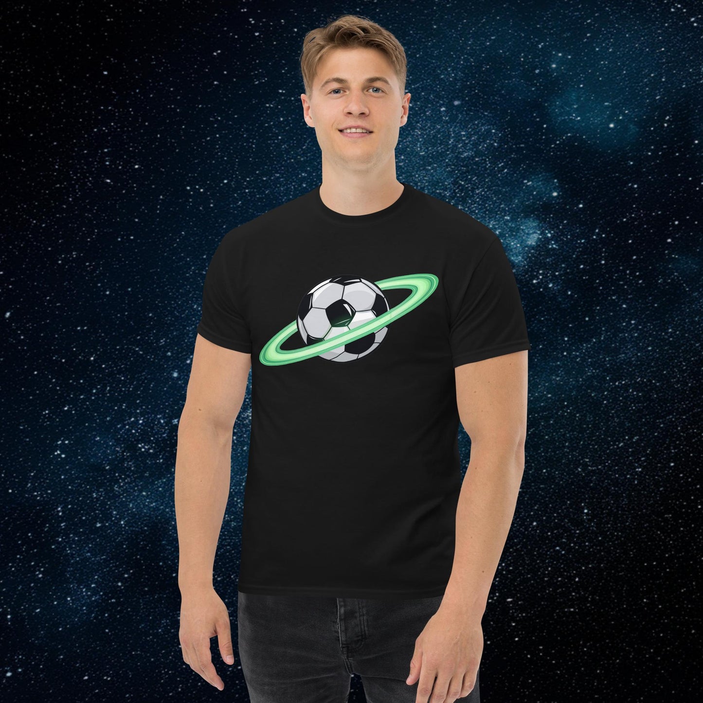 Soccer Planet Football World Unisex tee Black T-shirts Football Next Cult Brand