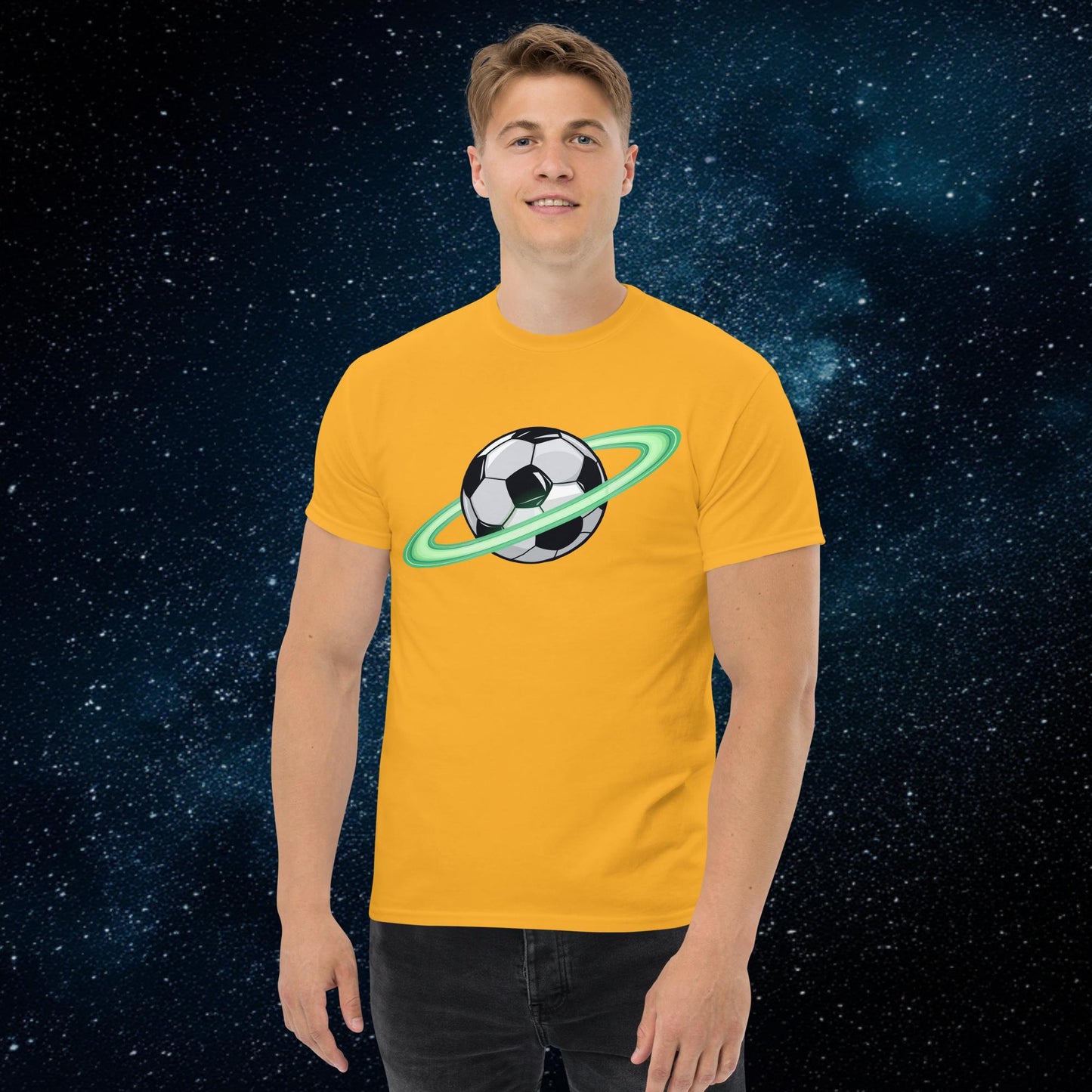 Soccer Planet Football World Unisex tee Gold T-shirts Football Next Cult Brand