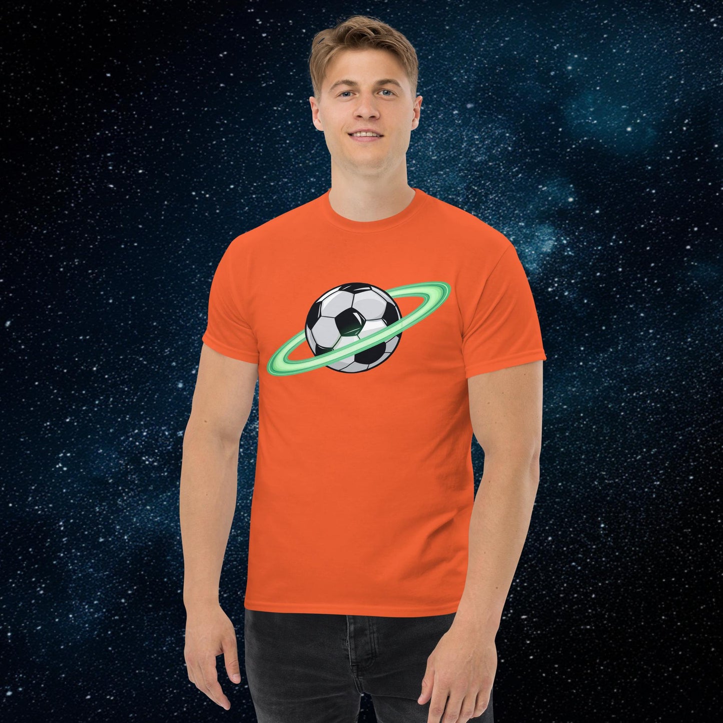 Soccer Planet Football World Unisex tee Orange T-shirts Football Next Cult Brand