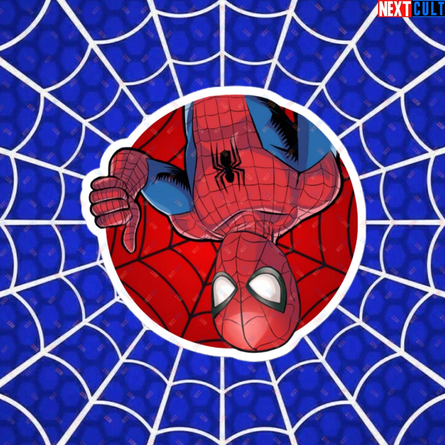 Spider Boy Vault Boy Fallout Funny Meme Cartoon Mashup Bubble-free stickers 4″×4″ Stickers Avengers Fallout Movies Spiderman Superheroes Vault Boy Next Cult Brand