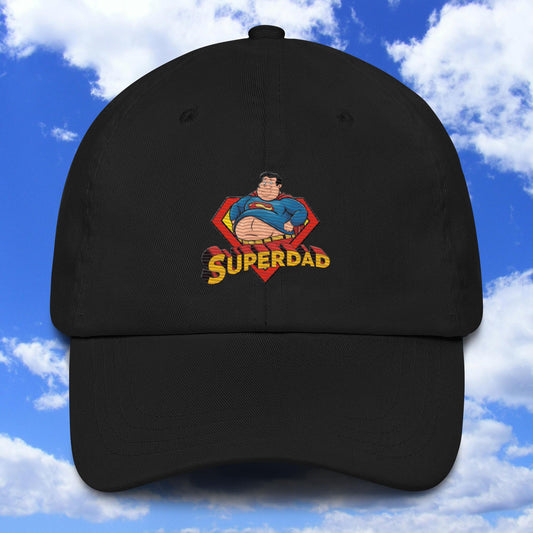 Superdad Father Fat Superhero Dad hat Black Hats Justice League Movies Superheroes Superman Next Cult Brand