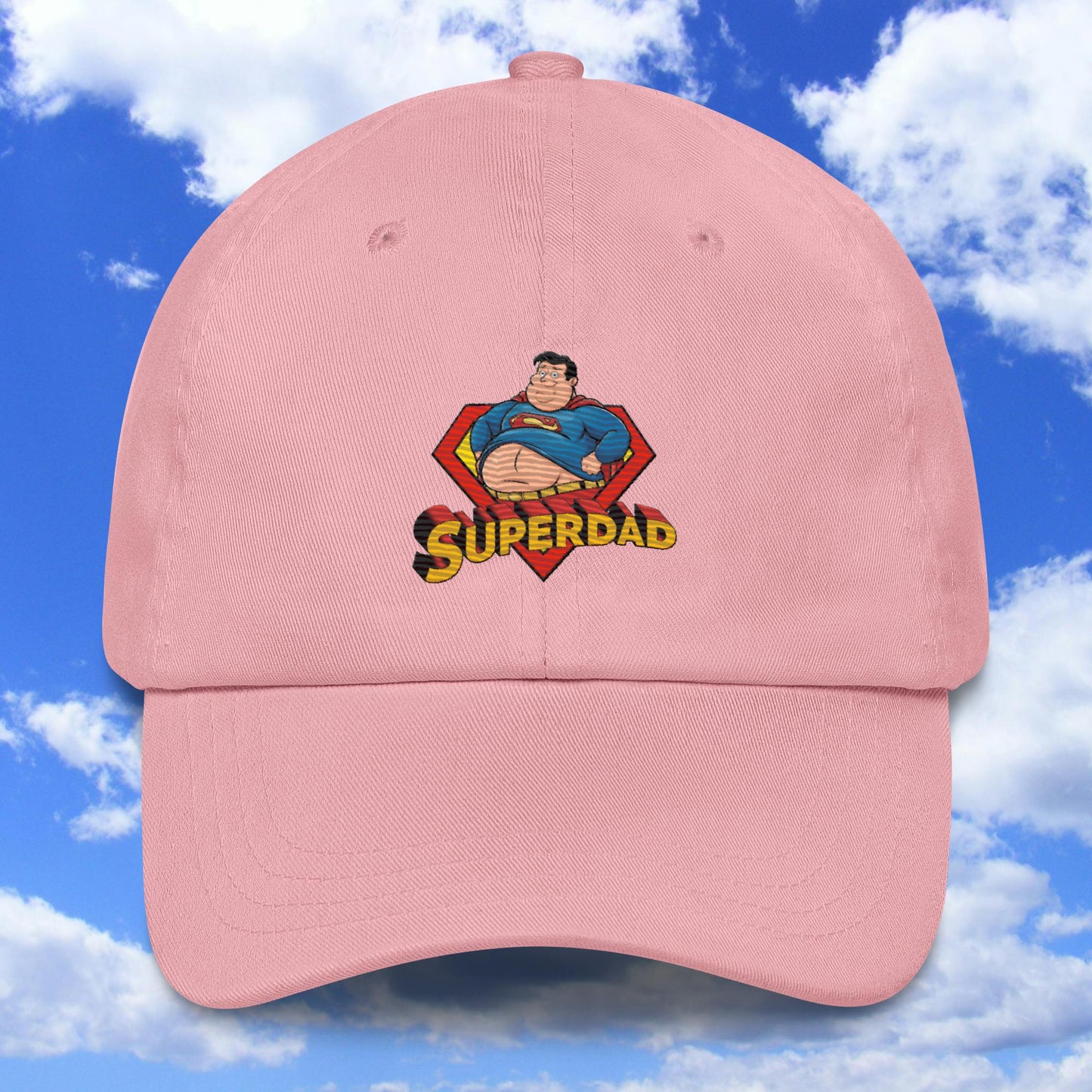 Superdad Father Fat Superhero Dad hat Pink Hats Justice League Movies Superheroes Superman Next Cult Brand
