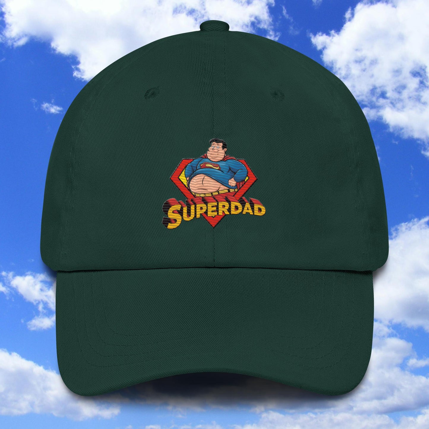 Superdad Father Fat Superhero Dad hat Spruce Hats Justice League Movies Superheroes Superman Next Cult Brand