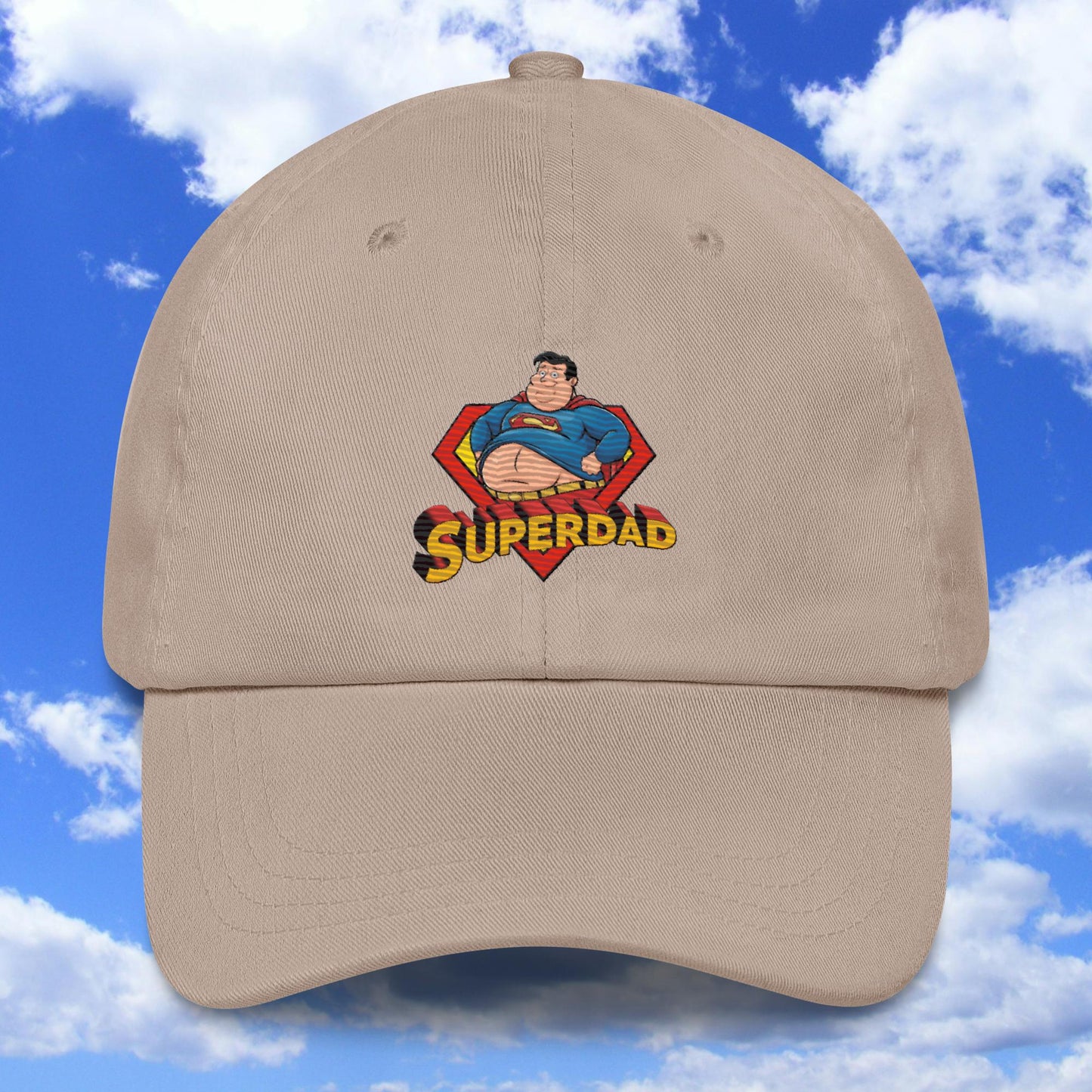 Superdad Father Fat Superhero Dad hat Stone Hats Justice League Movies Superheroes Superman Next Cult Brand
