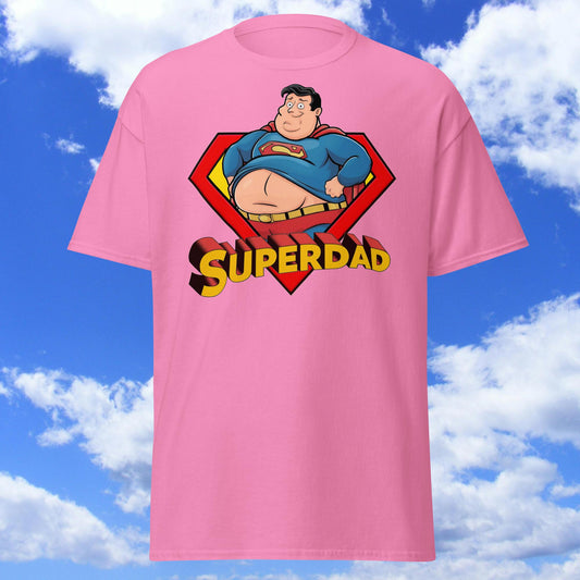Superdad Father's Day Fat Superhero Unisex tee Azalea T-shirts Father's Day Justice League Movies Superheroes Superman Next Cult Brand