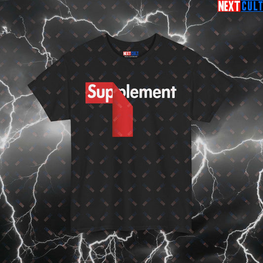 Funny Gym Shirt for Supplement Lovers - Pump Cover T-Shirt for Gym Bros, Lifters & Fitness Memes - Bodybuilding Workout Tee T-shirts Fitness Gym Pump Cover Steroids Workout Printify