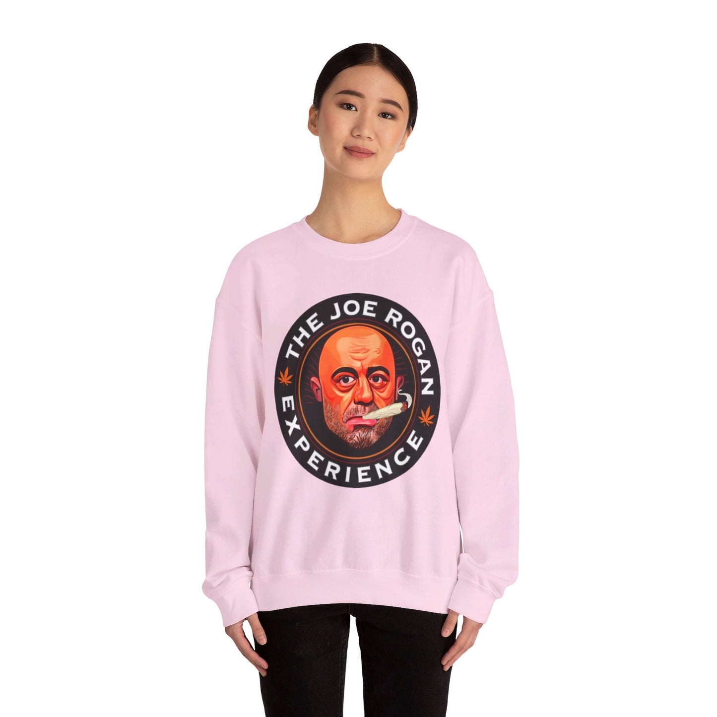 The Joe Rogan Experience Smoking Weed Marijuana Pot Funny Unisex Heavy Blend Crewneck Sweatshirt Sweatshirts Joe Rogan Podcasts Stand-up Comedy Weed Printify