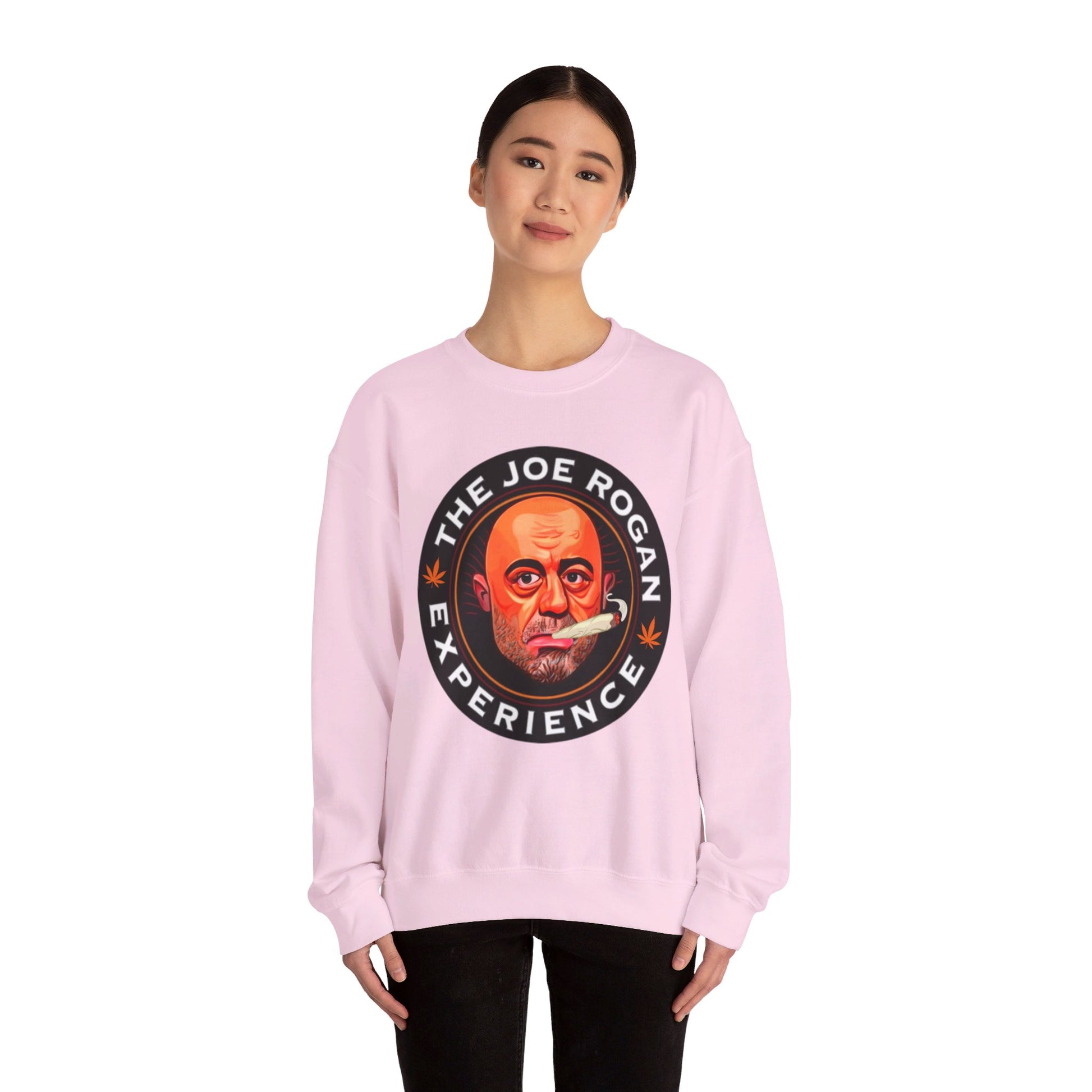 The Joe Rogan Experience Smoking Weed Marijuana Pot Funny Unisex Heavy Blend Crewneck Sweatshirt Sweatshirts Joe Rogan Podcasts Stand-up Comedy Weed Printify