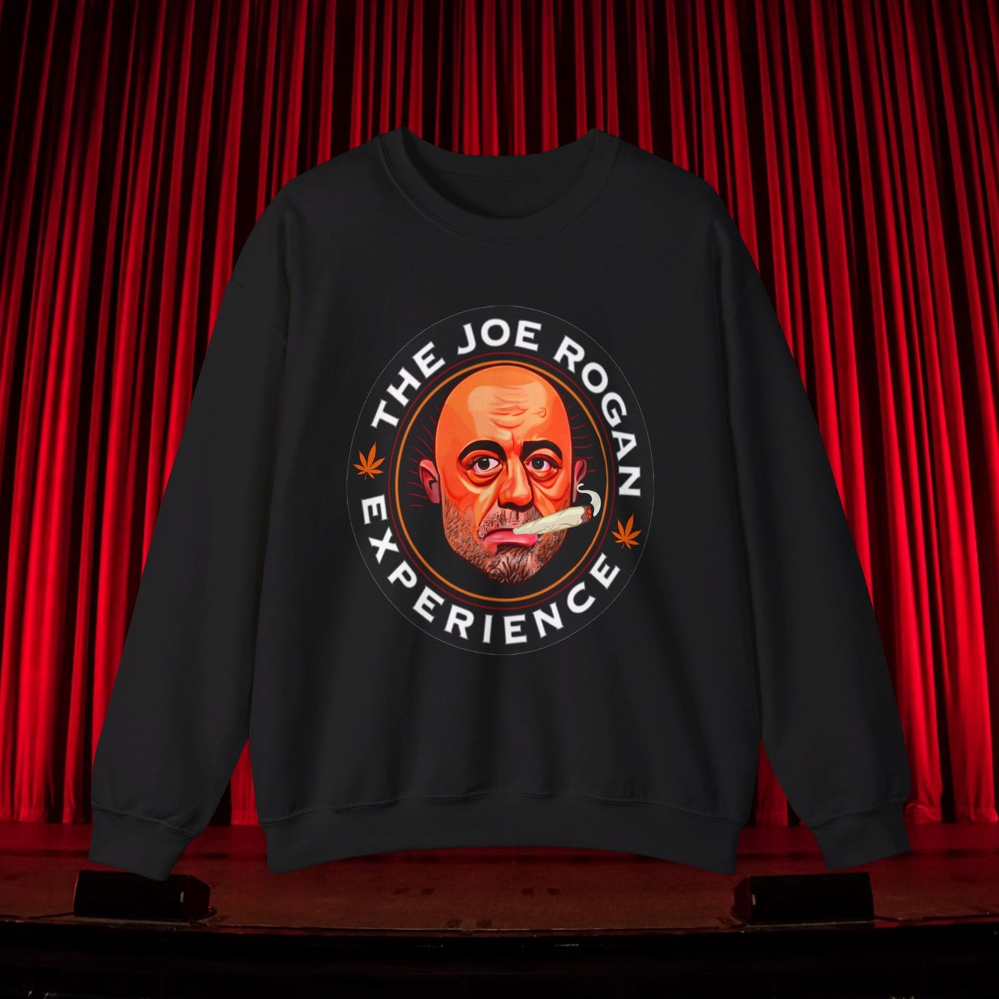 The Joe Rogan Experience Smoking Weed Marijuana Pot Funny Unisex Heavy Blend Crewneck Sweatshirt Black Sweatshirts Joe Rogan Podcasts Stand-up Comedy Weed Printify