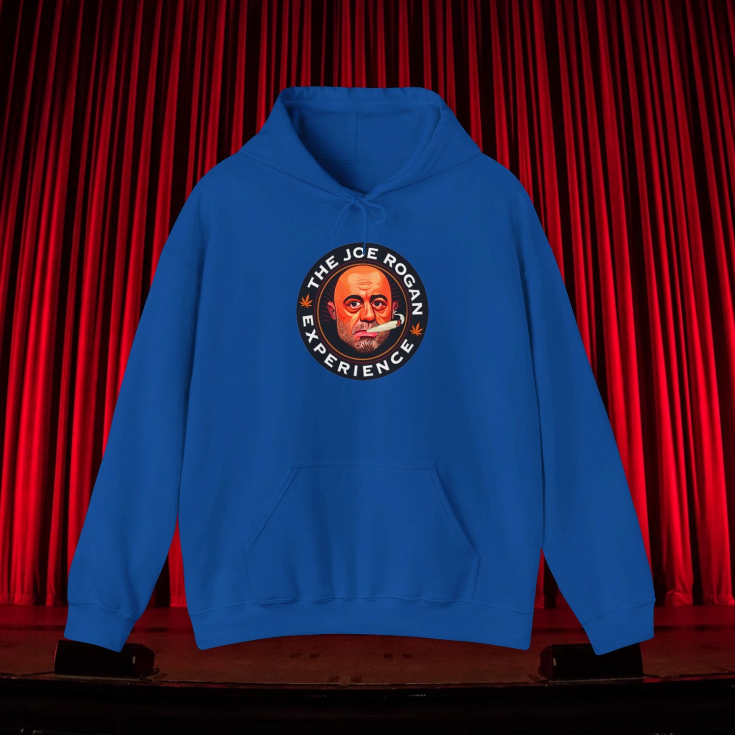 The Joe Rogan Experience Smoking Weed Marijuana Pot Funny Unisex Heavy Blend Hooded Sweatshirt Royal Hoodies Joe Rogan Podcasts Stand-up Comedy Weed Printify