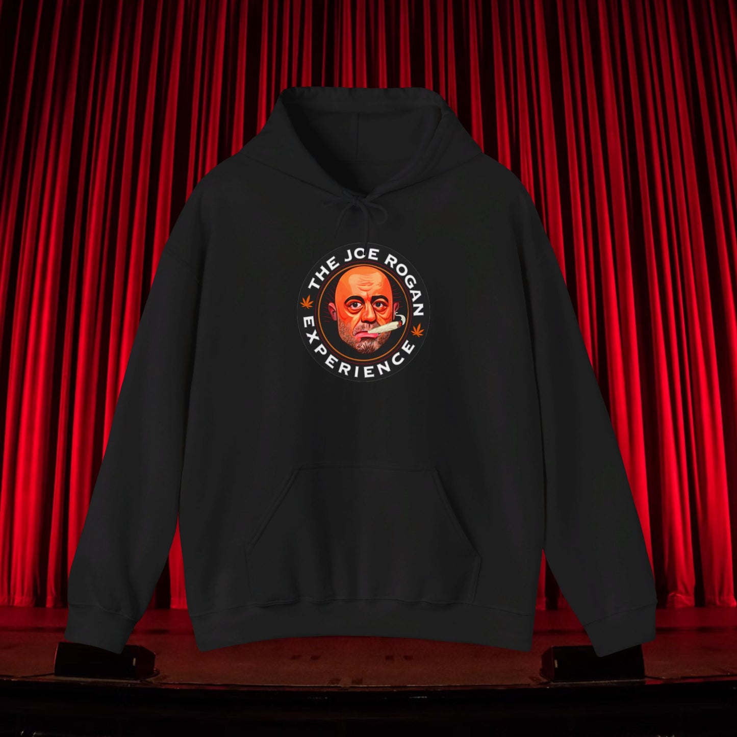The Joe Rogan Experience Smoking Weed Marijuana Pot Funny Unisex Heavy Blend Hooded Sweatshirt Black Hoodies Joe Rogan Podcasts Stand-up Comedy Weed Printify