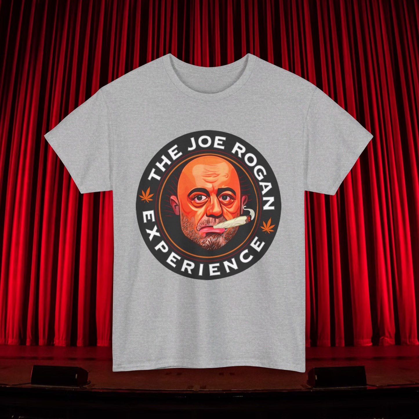 The Joe Rogan Experience Smoking Weed Marijuana Pot Funny Unisex Heavy Cotton Tee Sport Grey T-shirts Joe Rogan Podcasts Stand-up Comedy Weed Printify