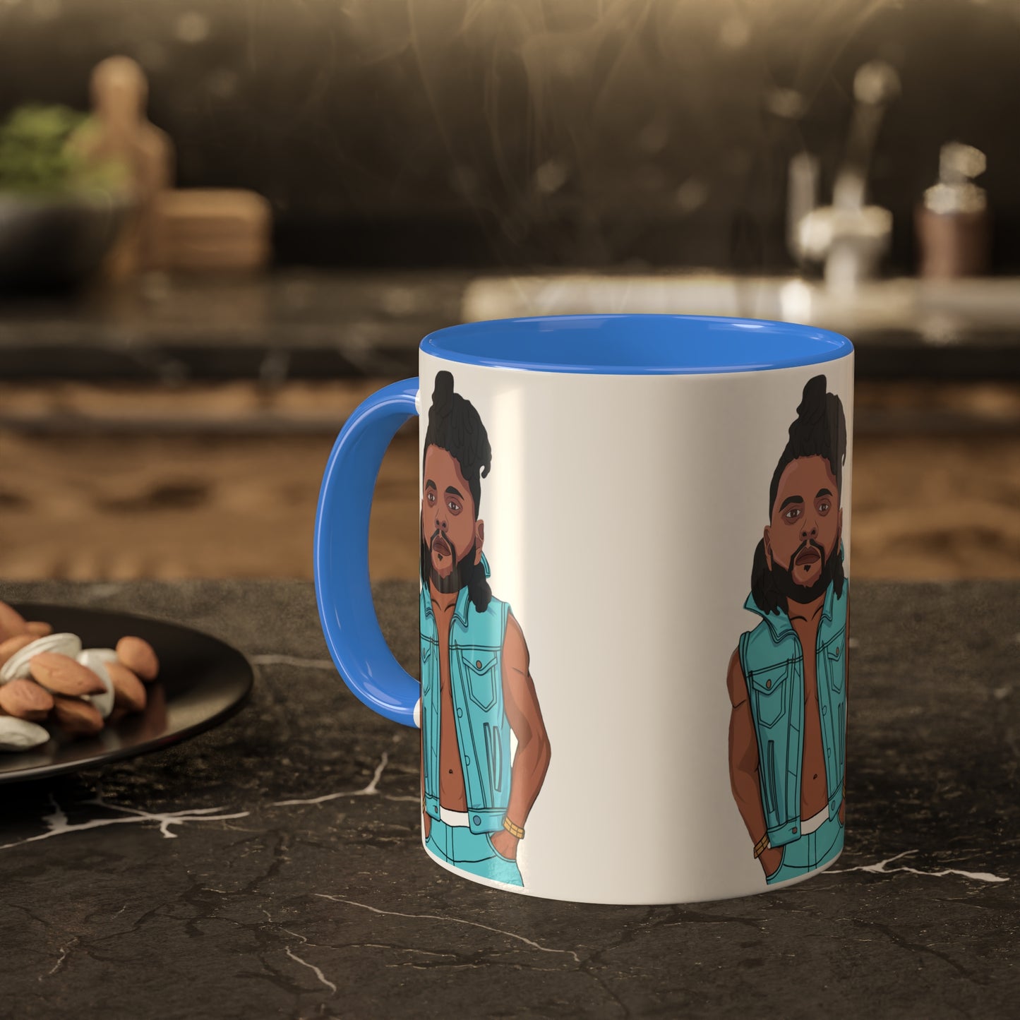 The Weeknd Colorful Mugs 11oz Cambridge Blue Mugs Music The Weeknd Printify