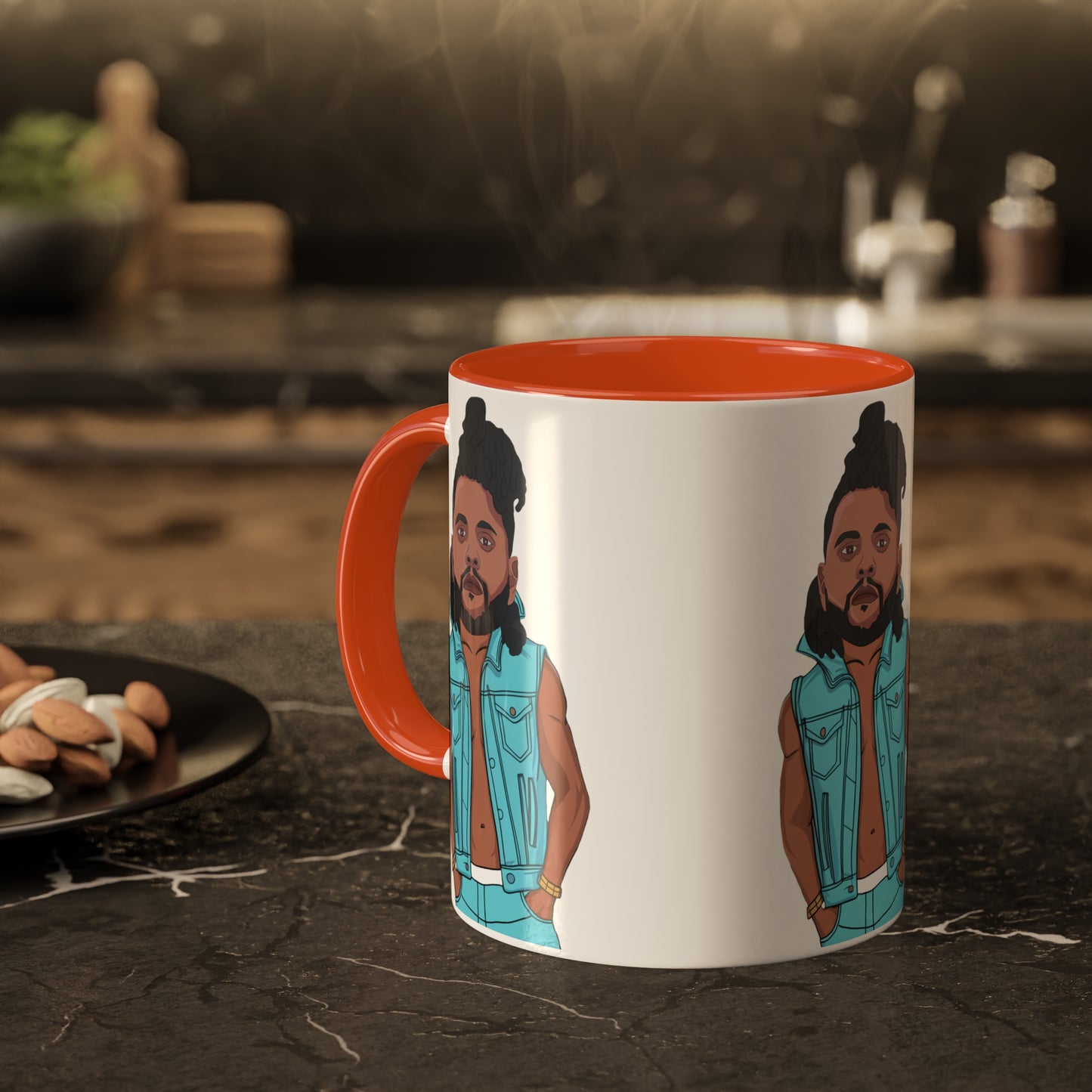 The Weeknd Colorful Mugs 11oz Orange Mugs Music The Weeknd Printify