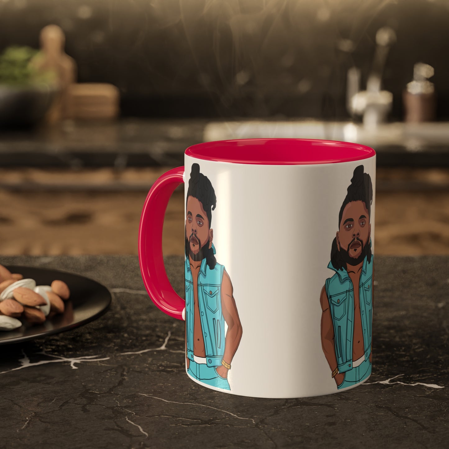 The Weeknd Colorful Mugs 11oz Red Mugs Music The Weeknd Printify