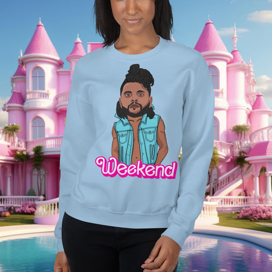 The Weeknd Ken Barbie Movie Unisex Sweatshirt Light Blue Sweatshirts Barbie Music The Weeknd Next Cult Brand