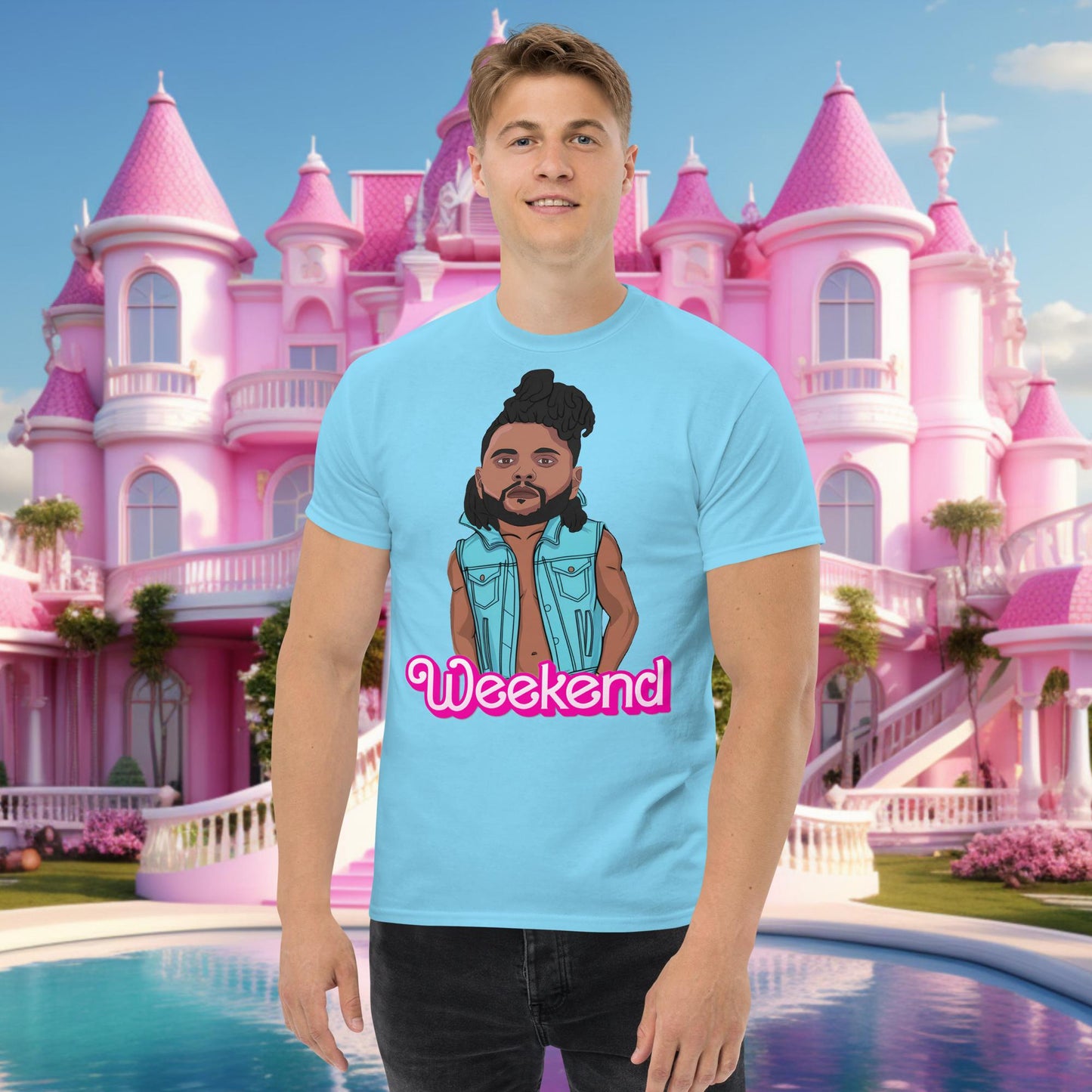 The Weeknd Ken Barbie Movie tee Sky T-shirts Barbie Music The Weeknd Next Cult Brand