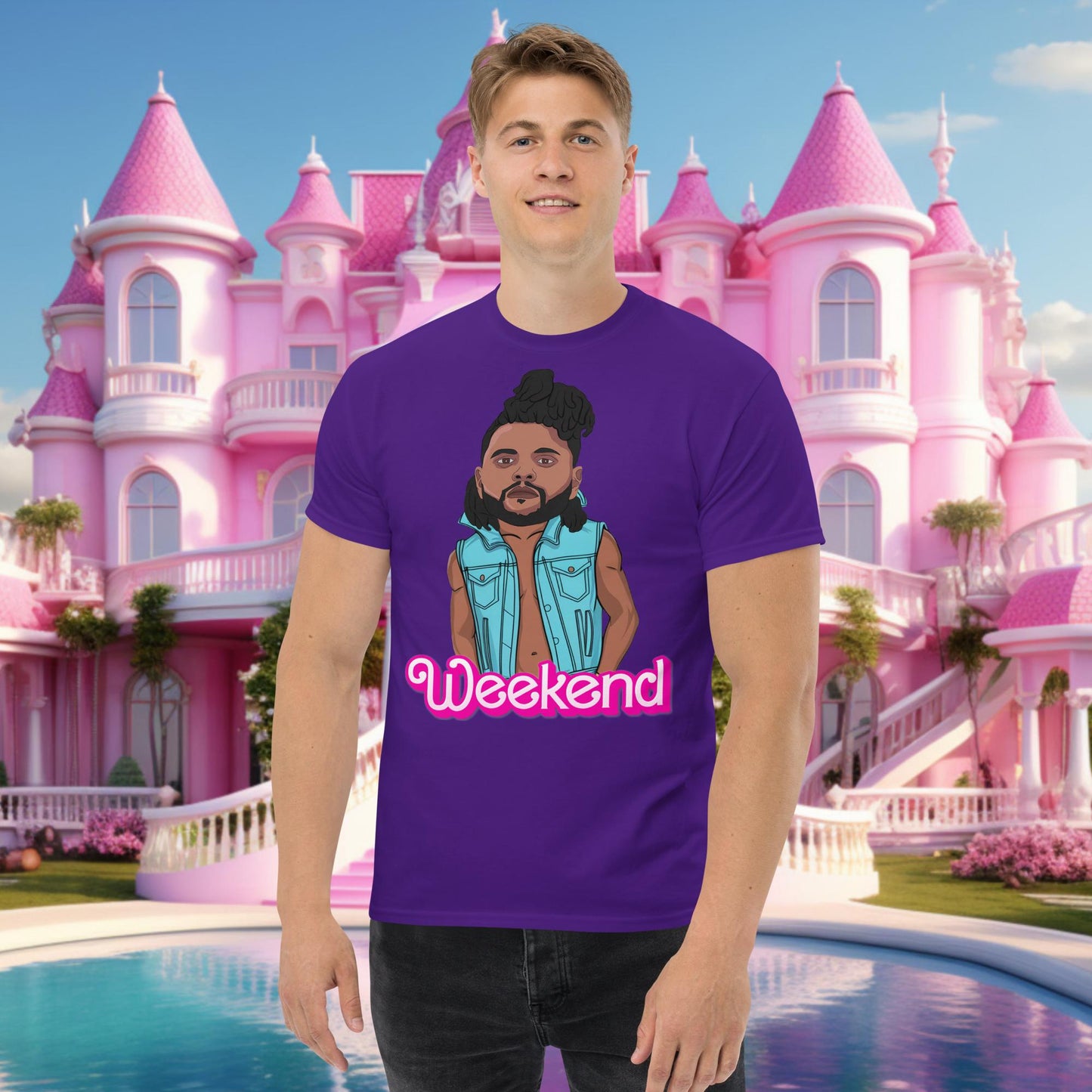The Weeknd Ken Barbie Movie tee Purple T-shirts Barbie Music The Weeknd Next Cult Brand