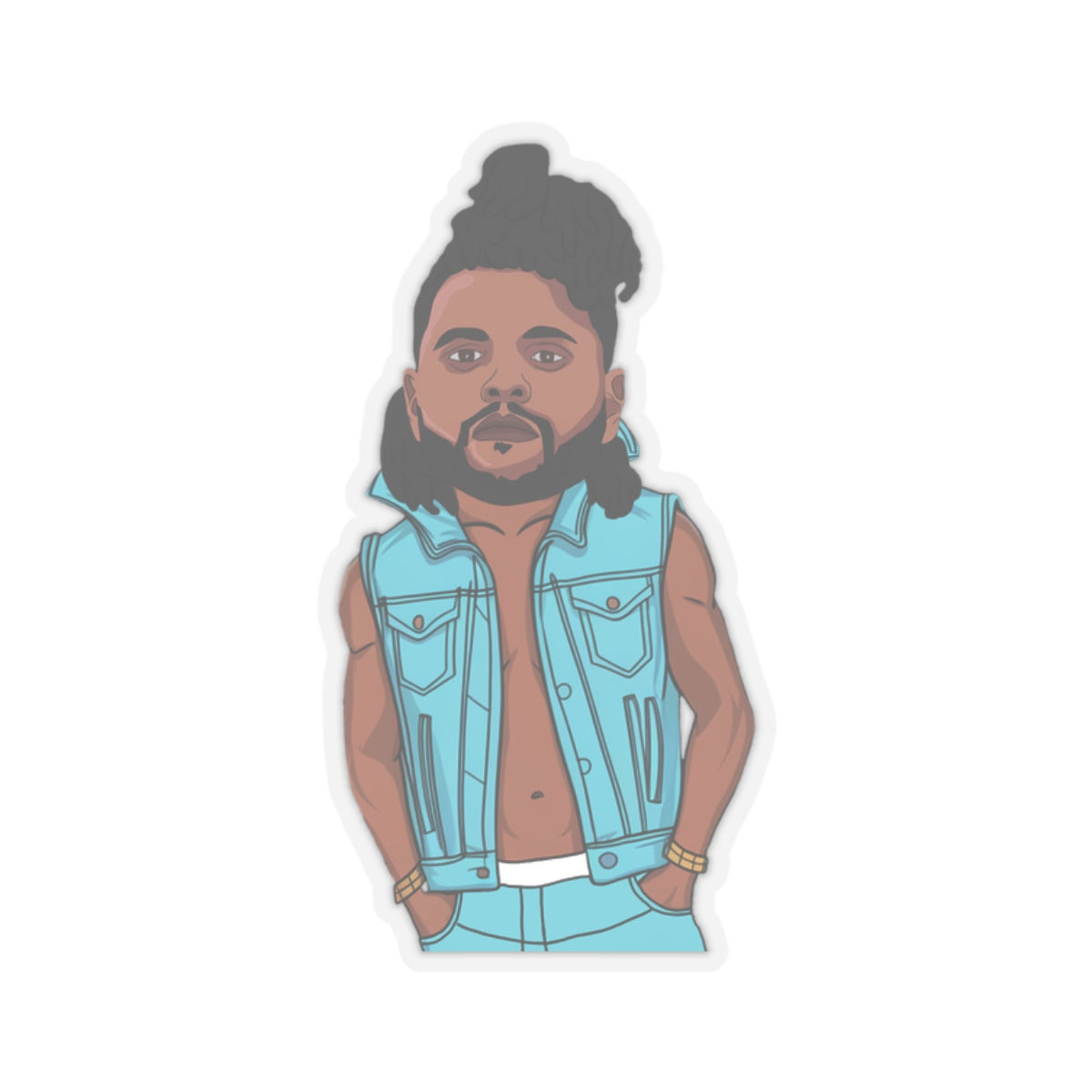 The Weeknd Kiss-Cut Stickers Stickers Music The Weeknd Printify
