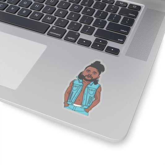 The Weeknd Kiss-Cut Stickers 3" × 3" Transparent Stickers Music The Weeknd Printify