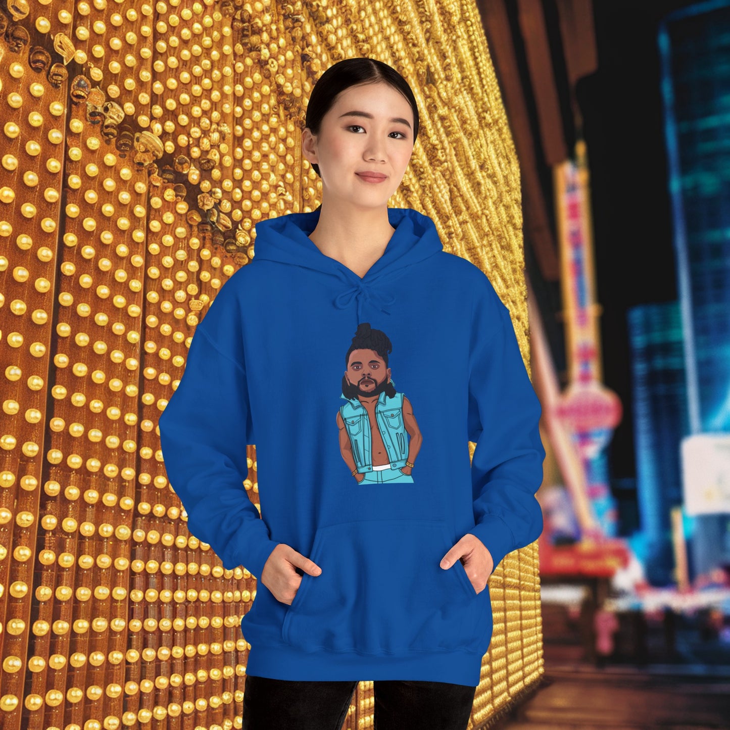 The Weeknd Unisex Heavy Blend Hooded Sweatshirt Royal Hoodies Music The Weeknd Printify