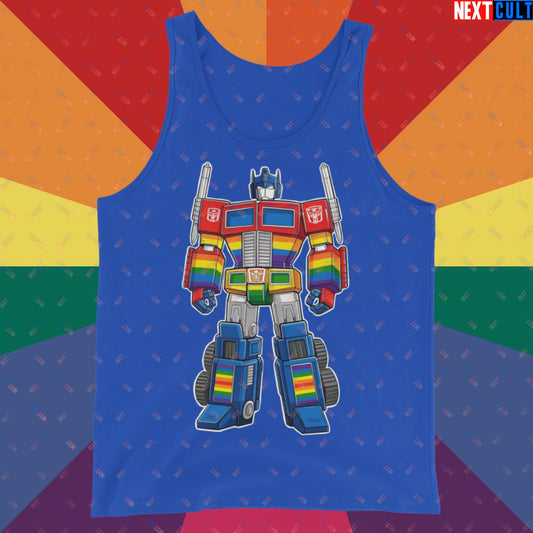 Transformer Transgender Pride Funny LGBTQ+ Tank Top True Royal Tank Tops LGBTQ+ Movies Transformers Next Cult Brand