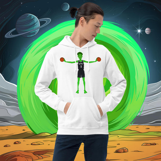 Victor Wembanyama Alien Wemby Funny NBA Basketball San Antonio Spurs Unisex Hoodie White Hoodies Basketball NBA San Antonio Spurs Victor Wembanyama Wemby Next Cult Brand