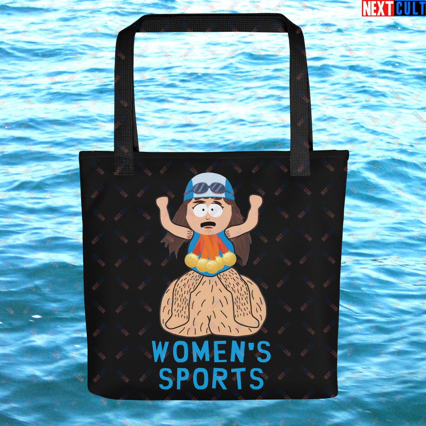 Women's Sports Funny Lia Thomas Swimming Female Sports Trans Athlete Tote bag Default Title Bags LGBTQ+ South Park TV Shows Next Cult Brand