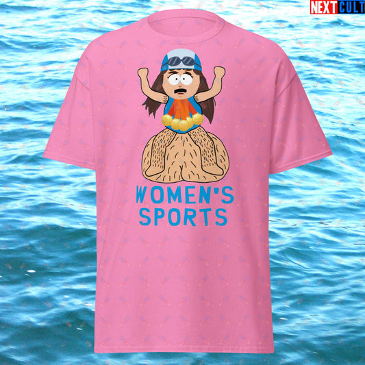 Women's Sports Funny Lia Thomas Swimming Female Sports Trans Athlete Unisex tee Azalea T-shirts LGBTQ+ South Park TV Shows Next Cult Brand