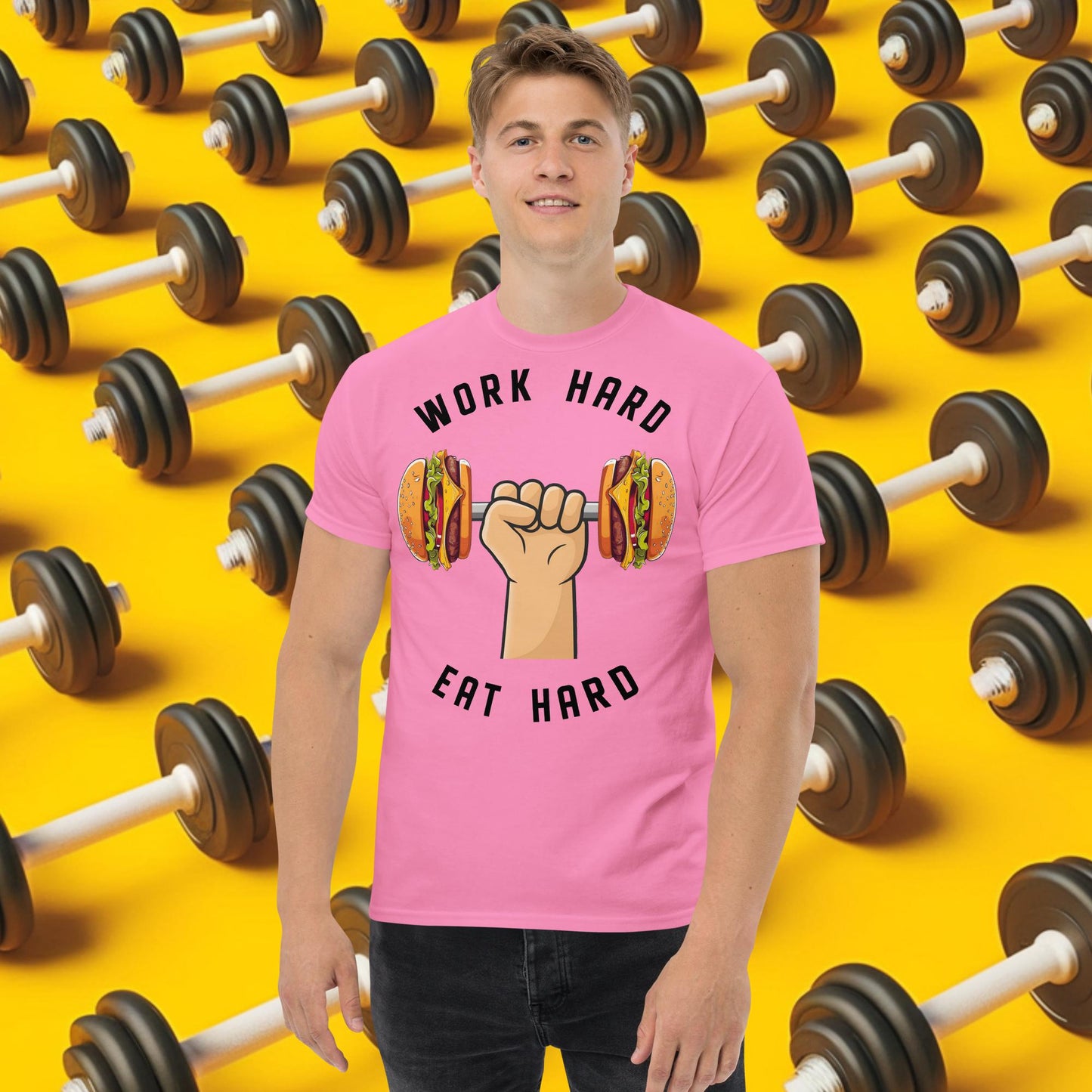 Work Hard Eat Hard Funny Bulk Diet Gym Workout Fitness Bodybuilding tee Azalea T-shirts Bodybuilding Bulking Burgers Fast Food Fitness Gym Pump Cover Workout Next Cult Brand