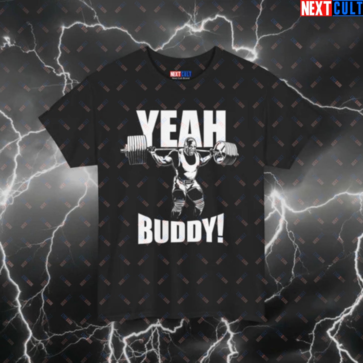 Yeah Buddy Lightweight Baby T-Shirt – Funny Gym Meme Tee for Workout – Pump Cover Top for Lifters & Bodybuilding Fans T-shirts Bodybuilding Fitness Gym Pump Cover Ronnie Coleman Workout Printify