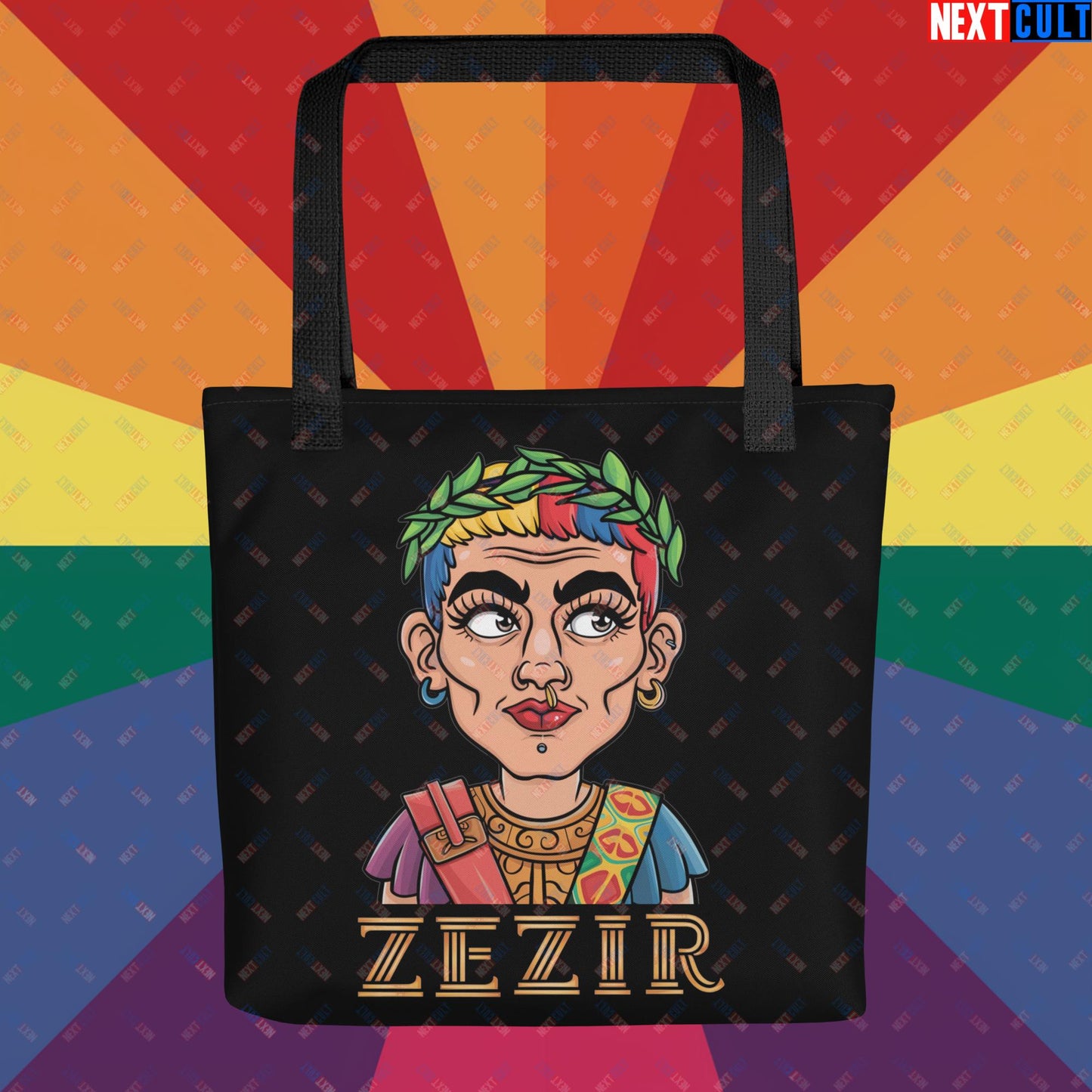 ZeZir Funny Gender Neutral Non-Binary Pronouns Tote bag Default Title Bags LGBTQ+ Next Cult Brand