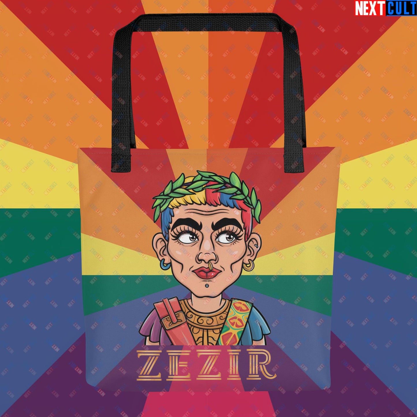 ZeZir Funny Gender Neutral Non-Binary Pronouns Tote bag Default Title Bags LGBTQ+ Next Cult Brand