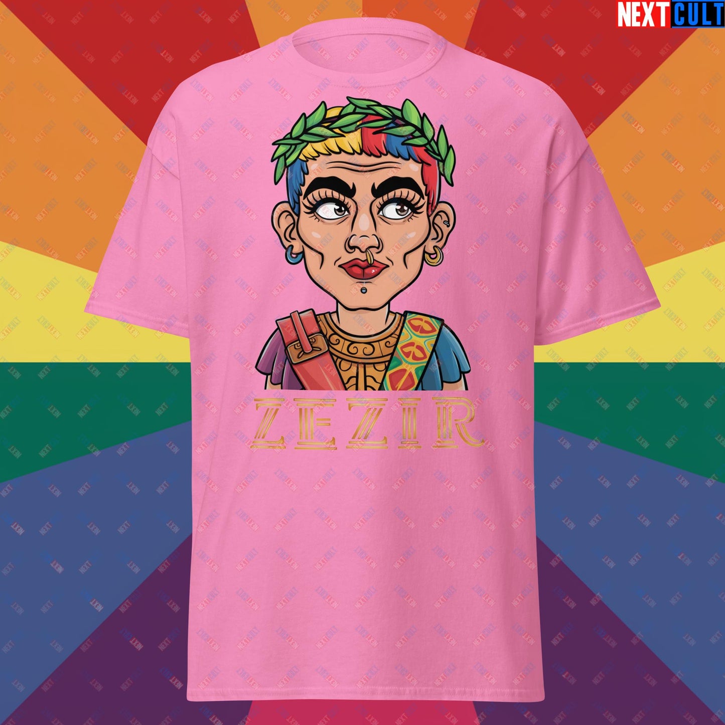 ZeZir Funny Gender Neutral Non-Binary Pronouns Unisex tee Azalea T-shirts LGBTQ+ Next Cult Brand