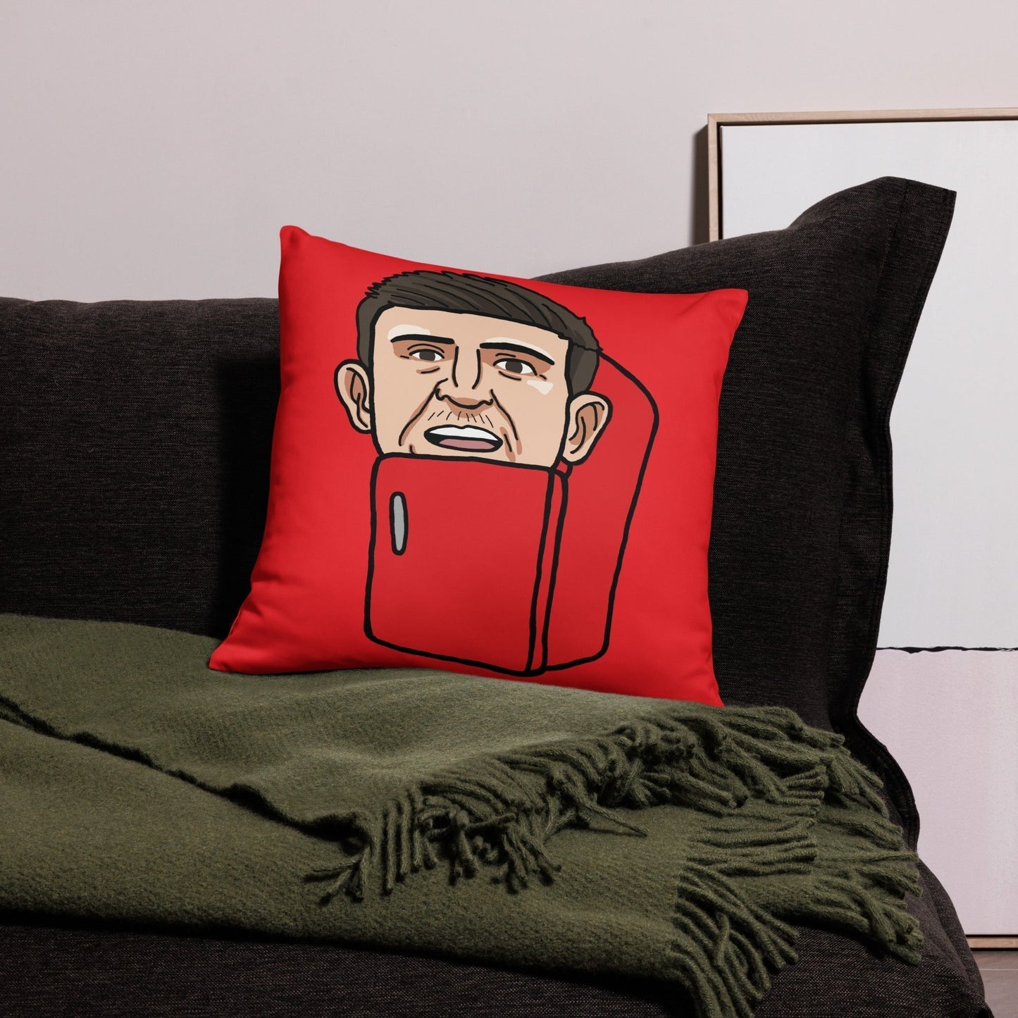 Harry ''The Fridge'' Maguire Pillow Red Pillows Football Harry Maguire Manchester United The Fridge Next Cult Brand