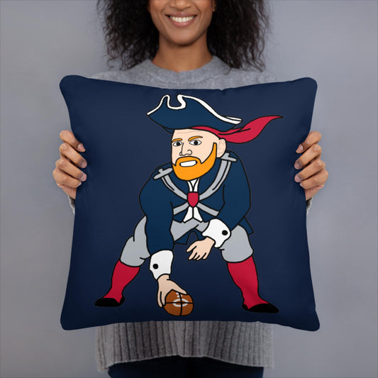 Bill Burrdy New England Patriots NFL Tom Brady Bill Burr Pillow 18″×18″ American Football Bill Burr Monday Morning Podcast New England Patriots NFL Podcasts Stand-up Comedy Next Cult Brand