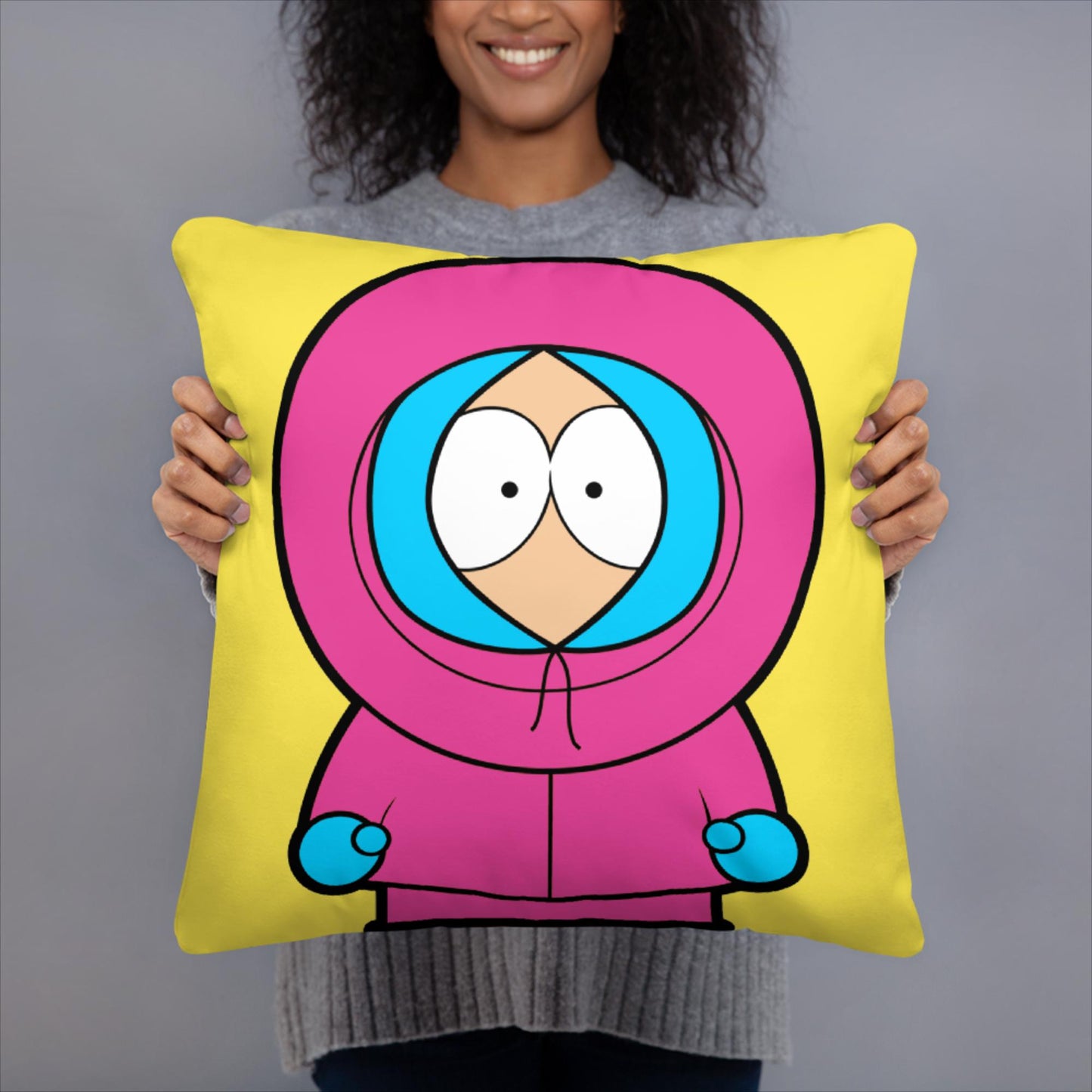Kenny McCormick Ken Ryan Gosling Barbie South Park Kenny Pillow 18″×18″ Pillows Barbie Ken Kenny Movies South Park TV Shows Next Cult Brand