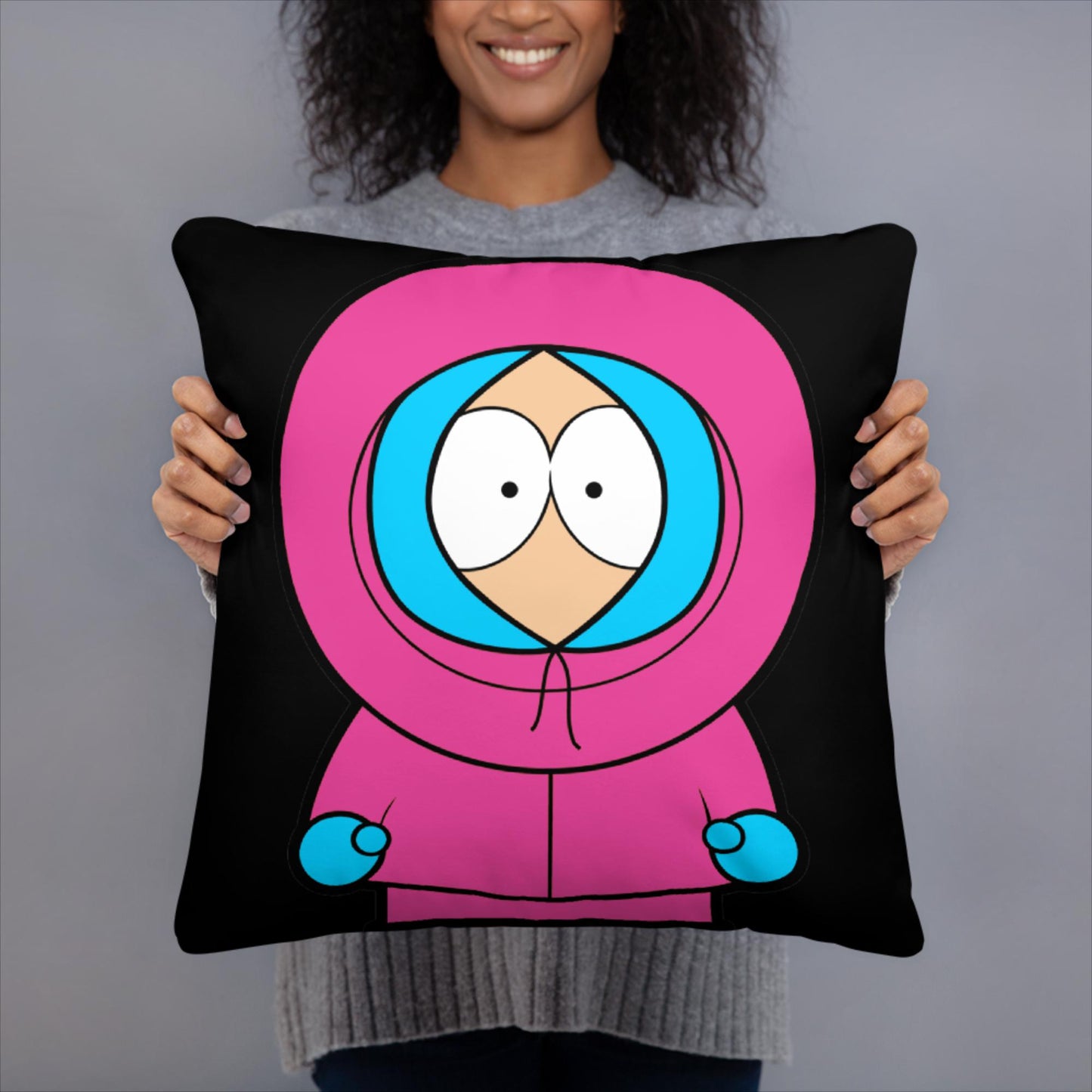 Kenny McCormick Ken Ryan Gosling Barbie South Park Kenny Pillow 18″×18″ Pillows Barbie Ken Kenny Movies South Park TV Shows Next Cult Brand